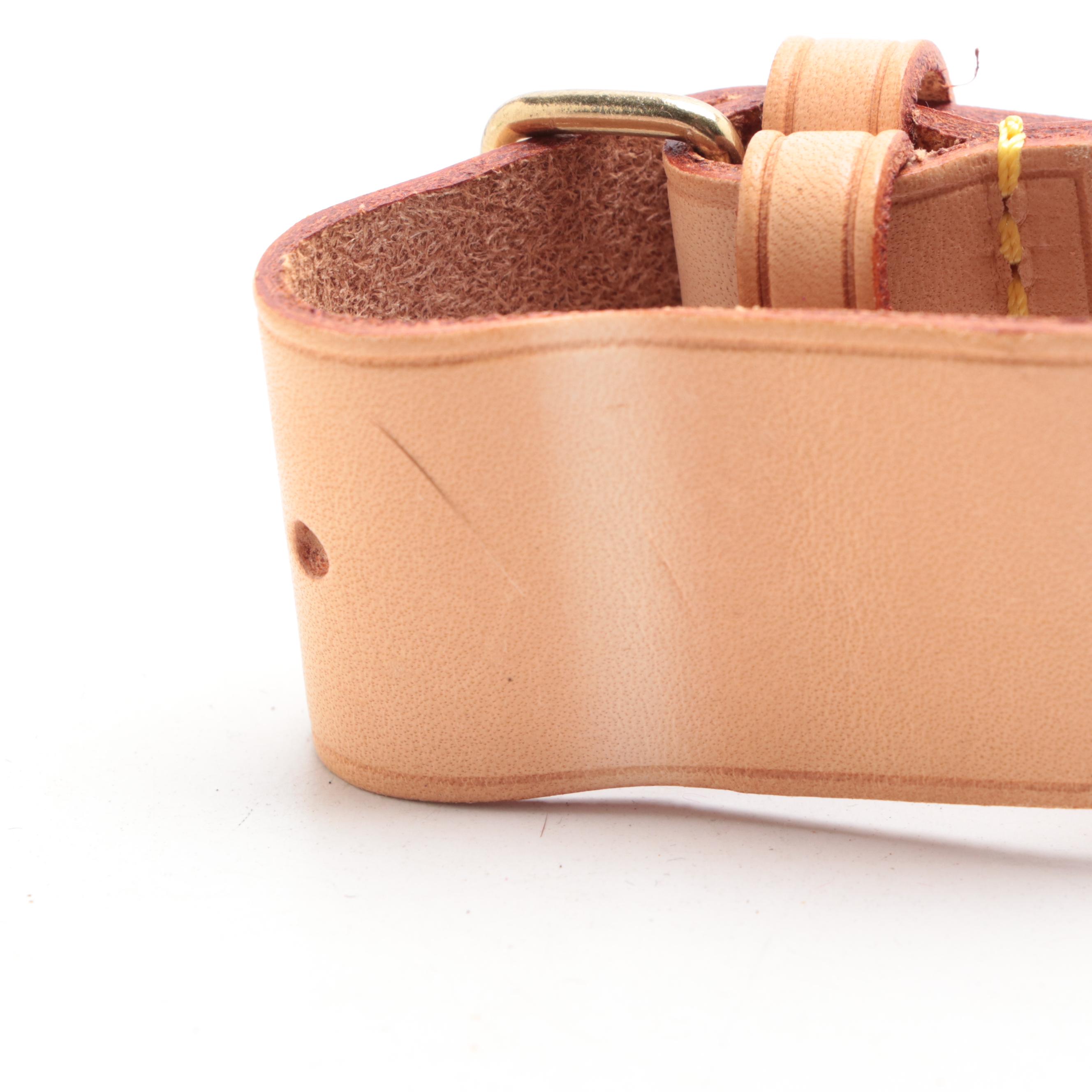 Louis Vuitton Luggage Tag and Poignet in Vachetta Leather