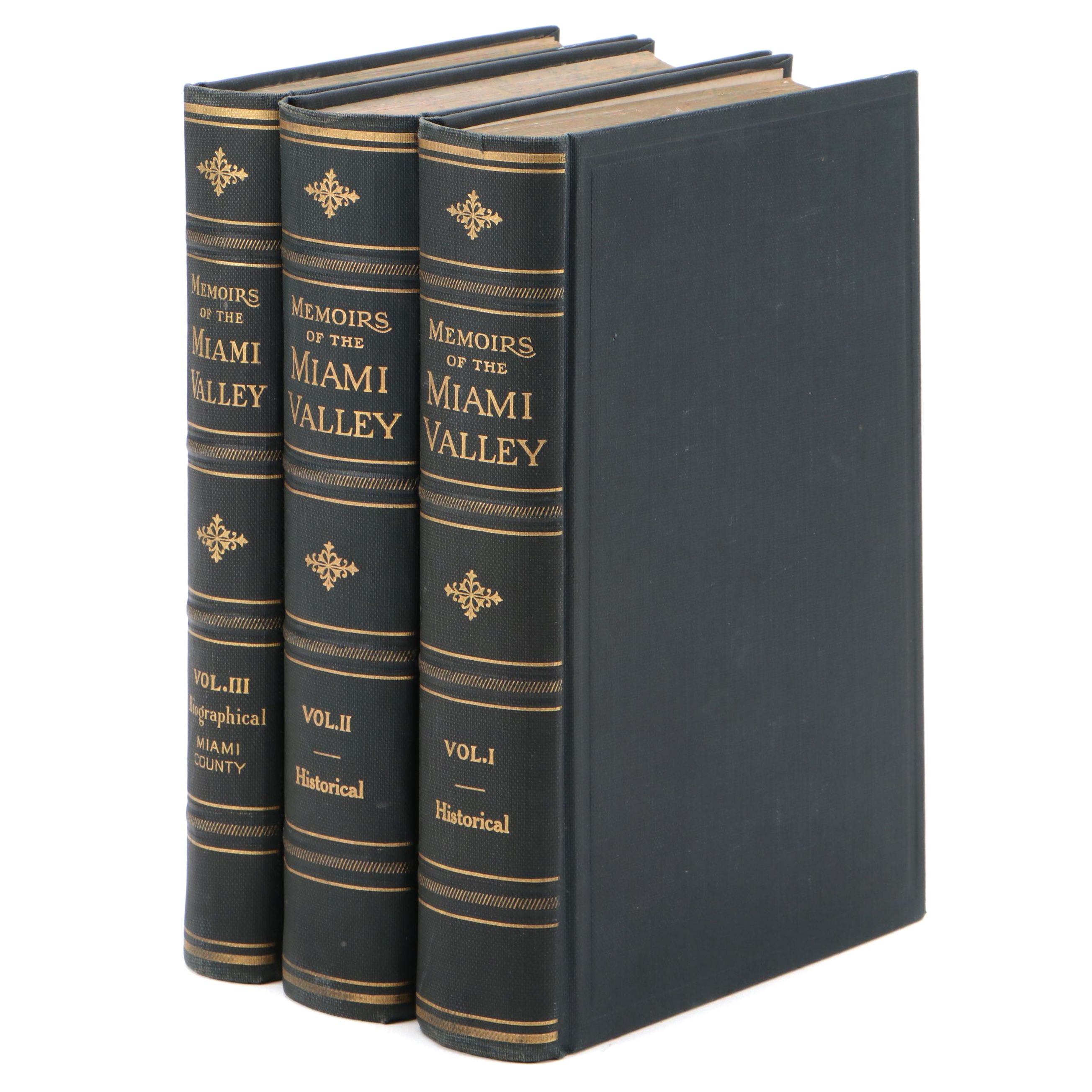 Illustrated "Memoirs of the Miami Valley" Three-Volume Set, 1919