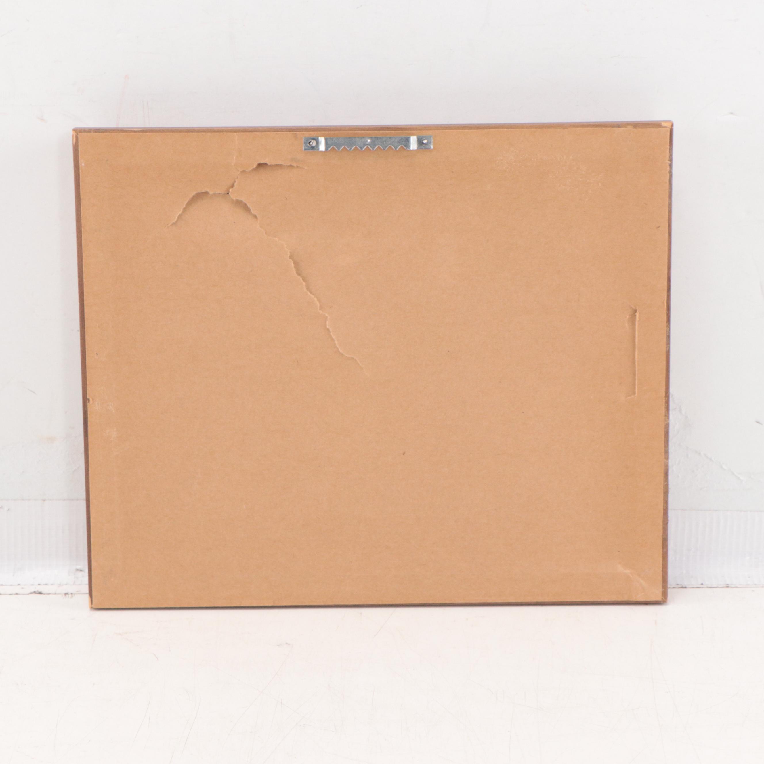 William W. Moseley Oil Painting of Bird on Branch