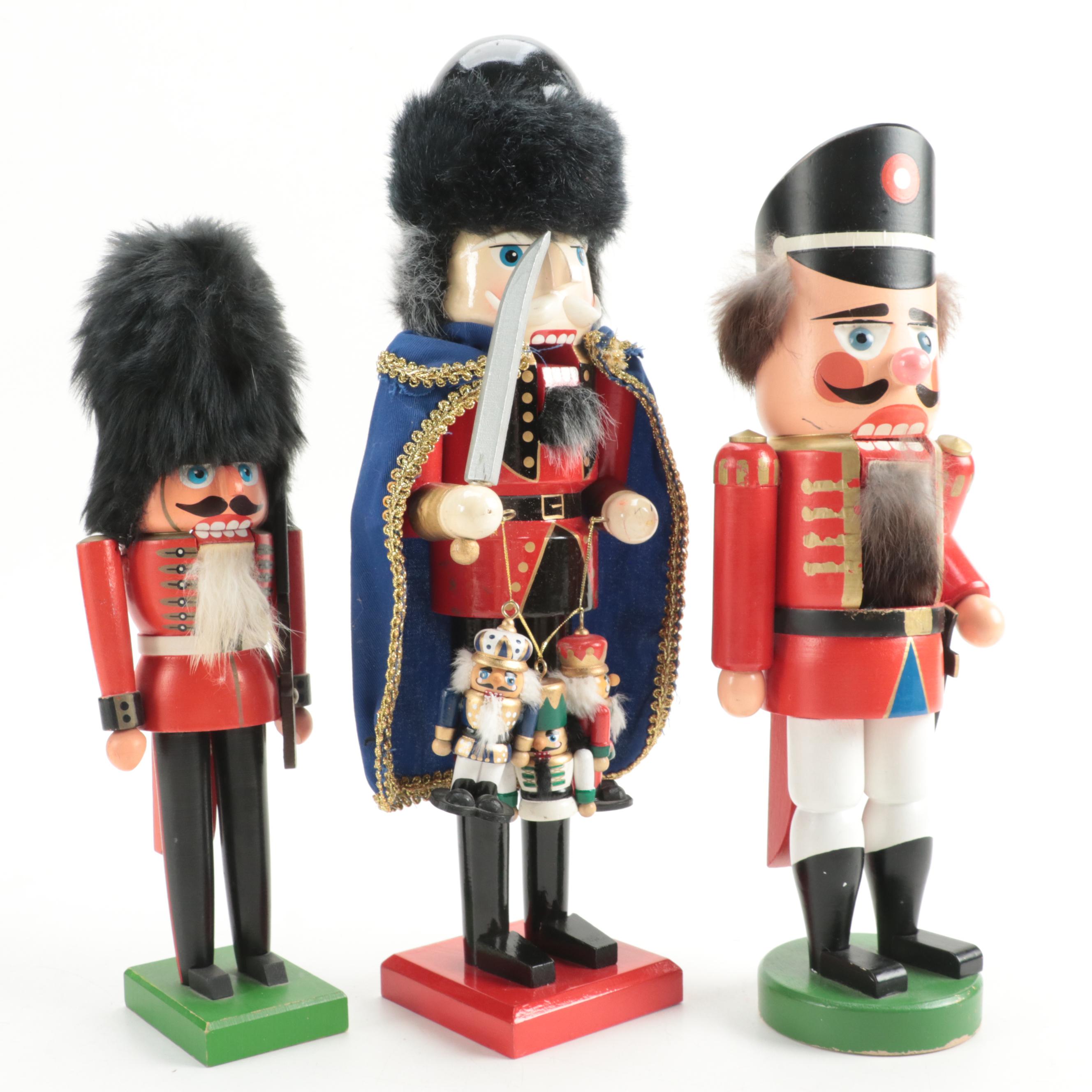 German Soldier, King and Cavalry Nutcracker