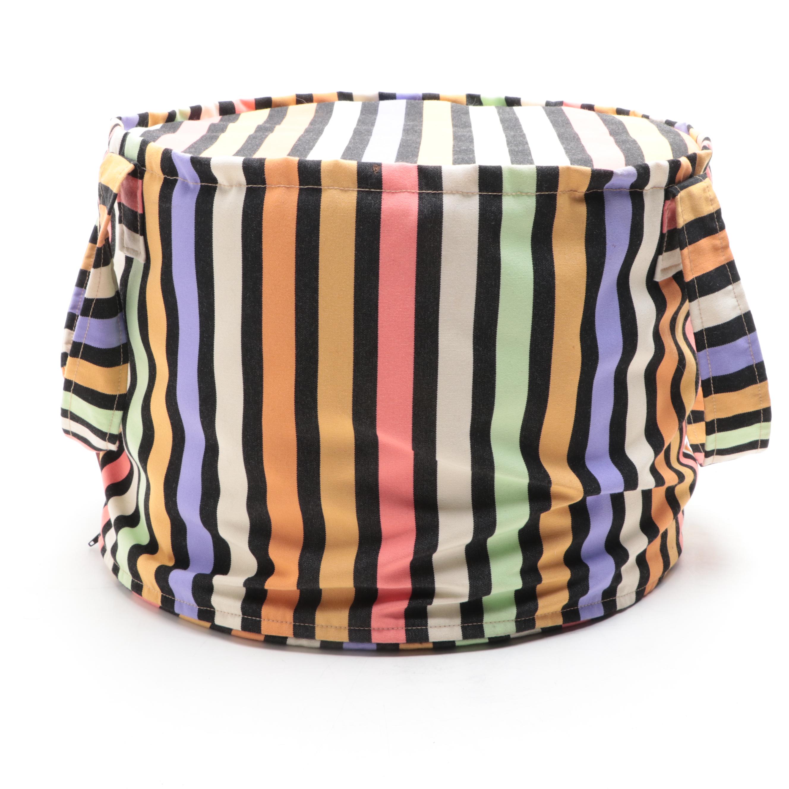 Missoni Home Cylinder Pouf with Straps