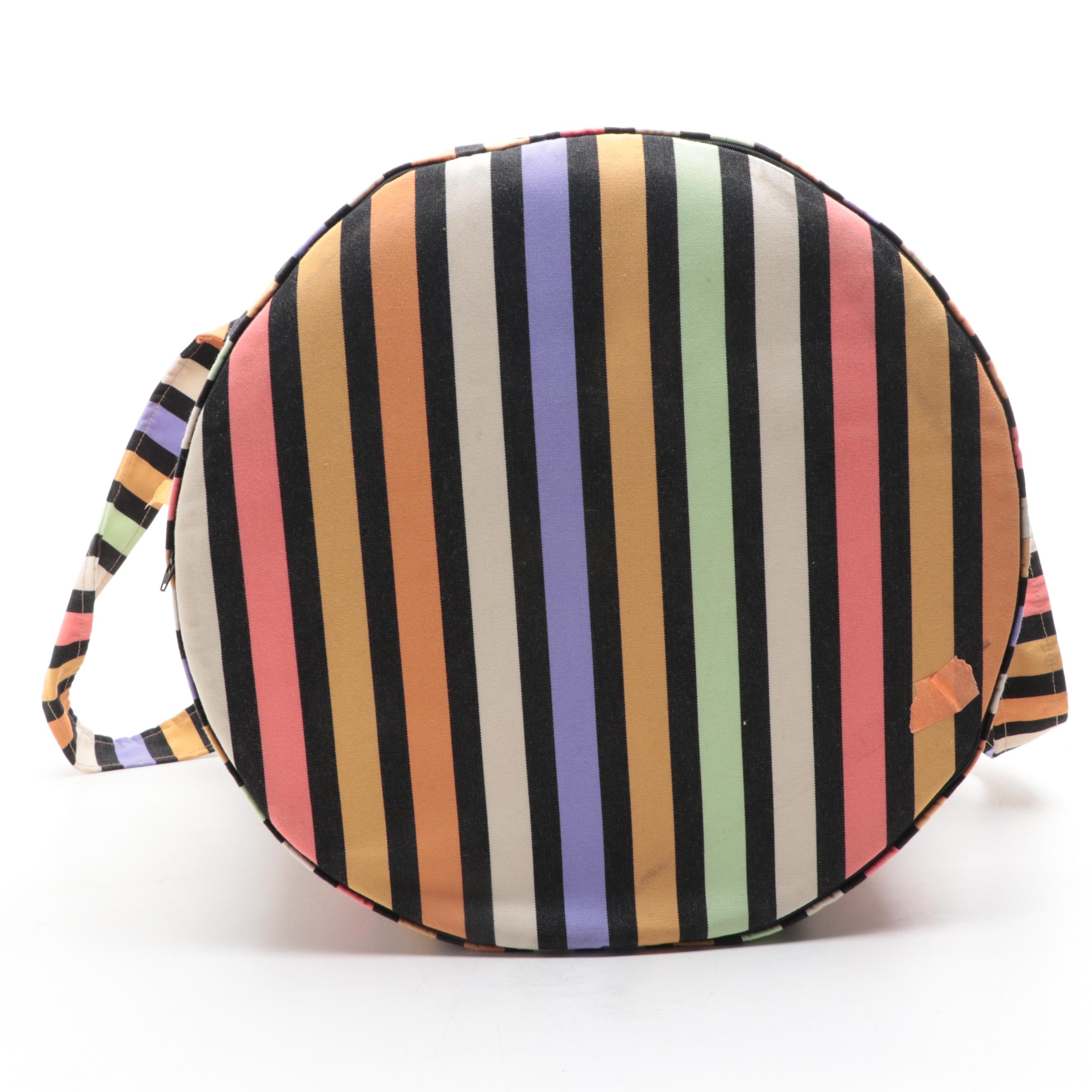 Missoni Home Cylinder Pouf with Straps