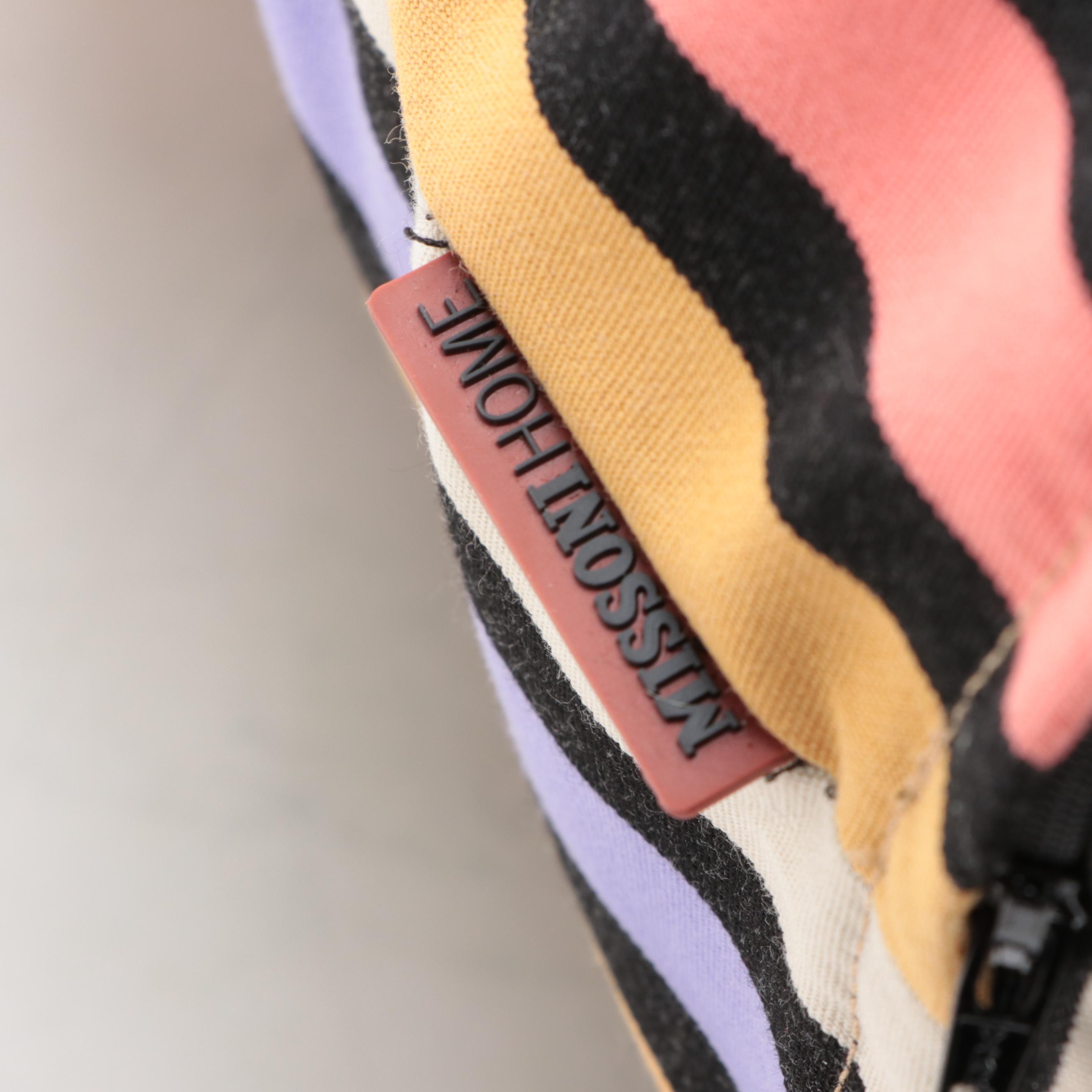 Missoni Home Cylinder Pouf with Straps