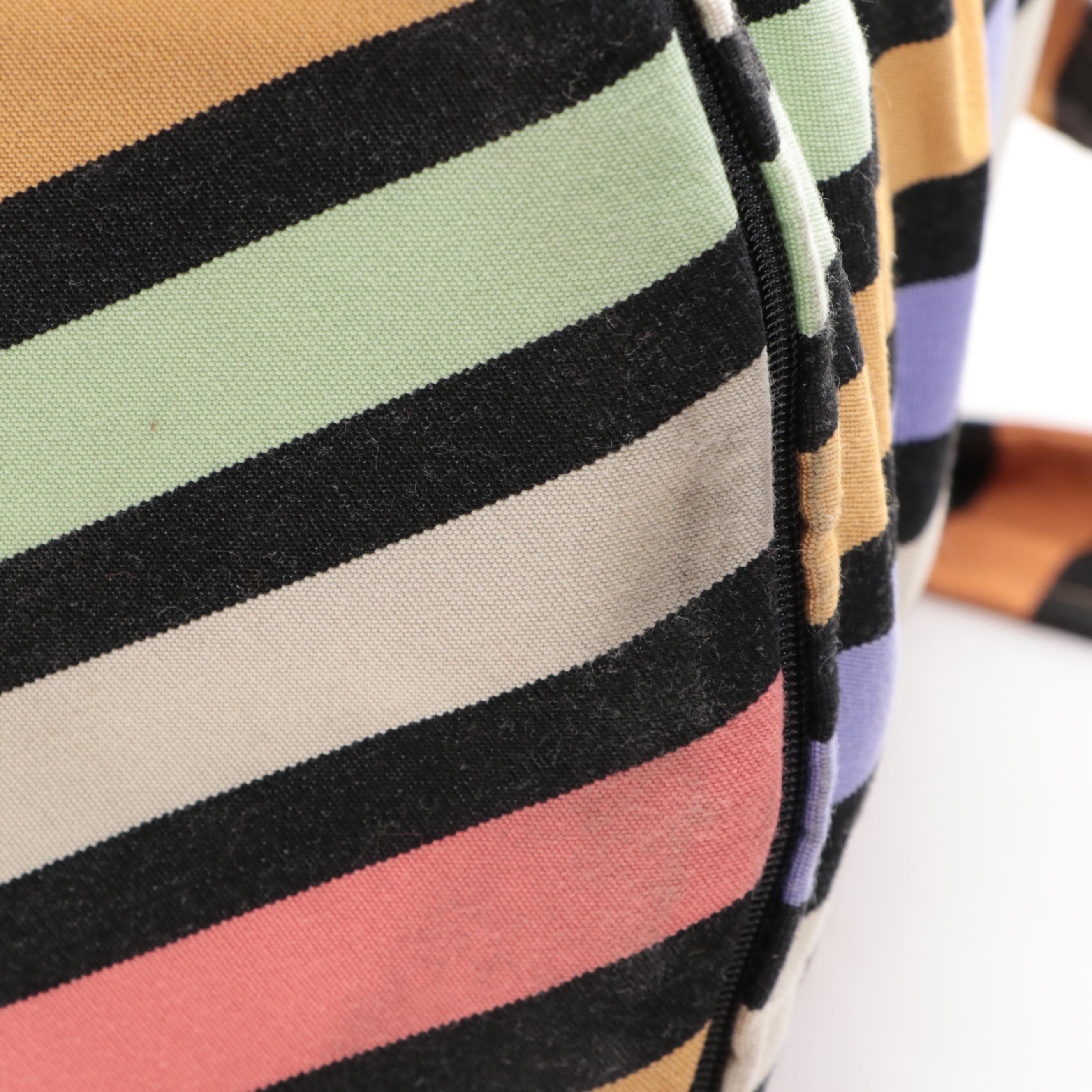 Missoni Home Cylinder Pouf with Straps