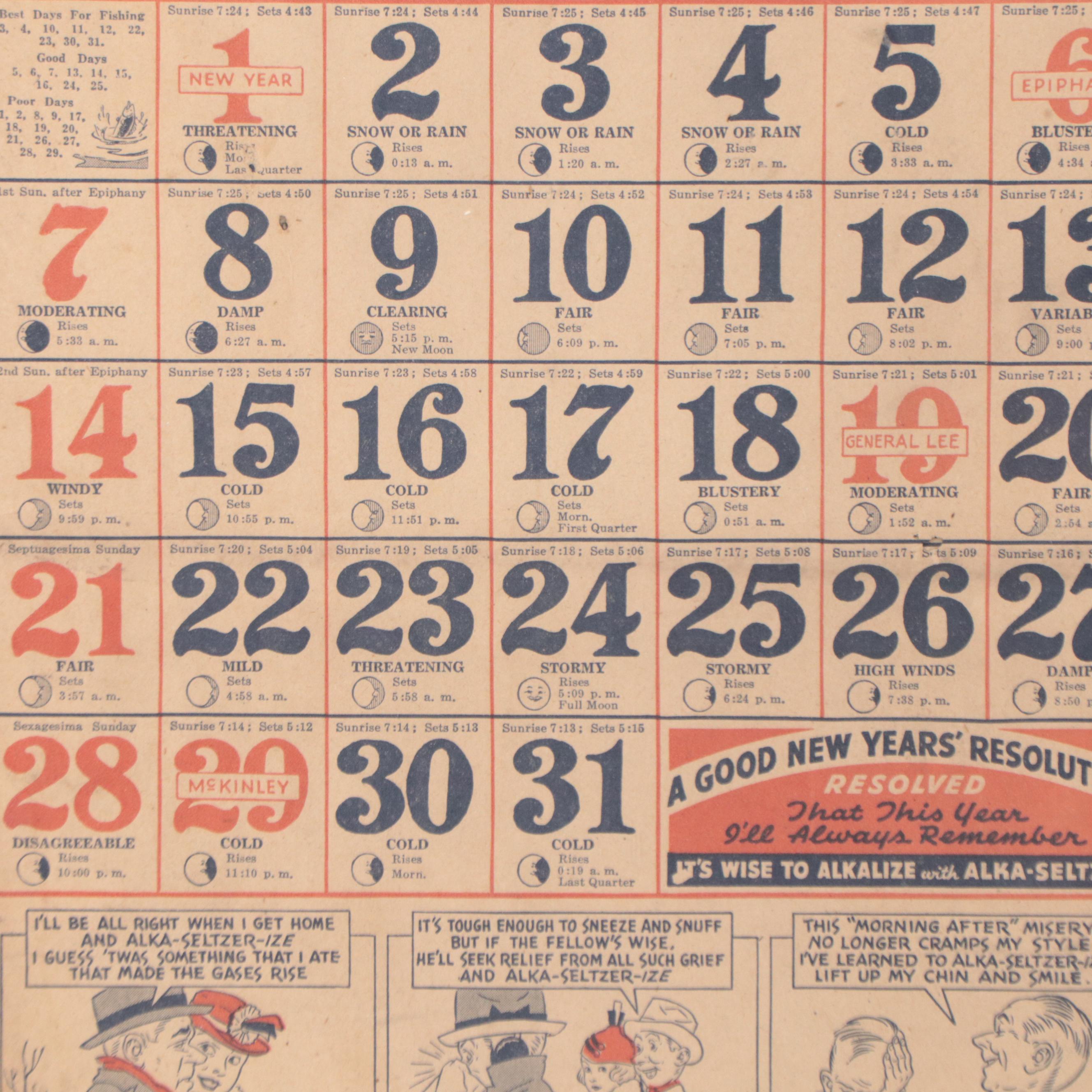 McLoughlin Bros., Other Pre-War Baseball Game Giclées, Weather Calendar, More