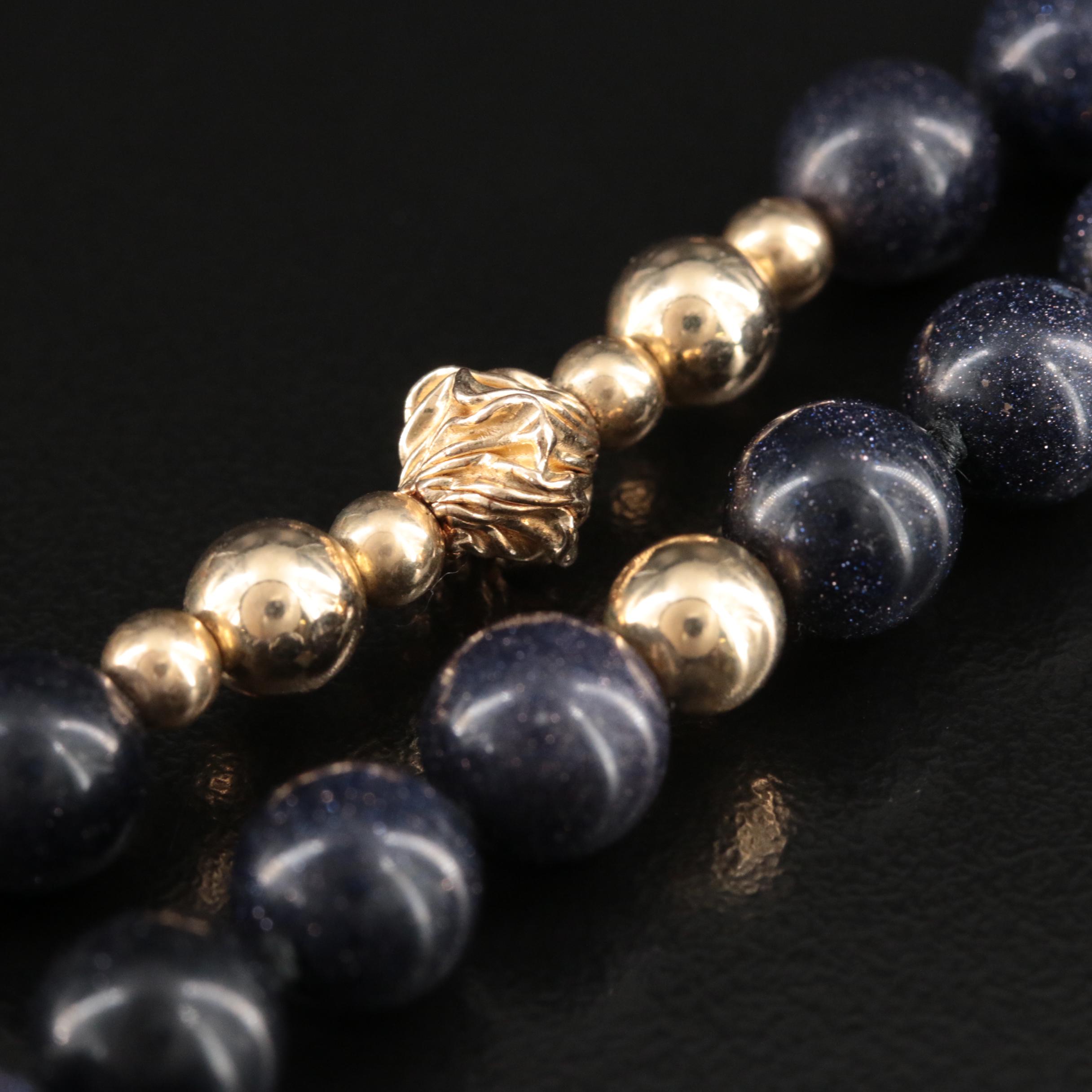 Jadeite, Black Onyx and Glass Beaded Necklaces