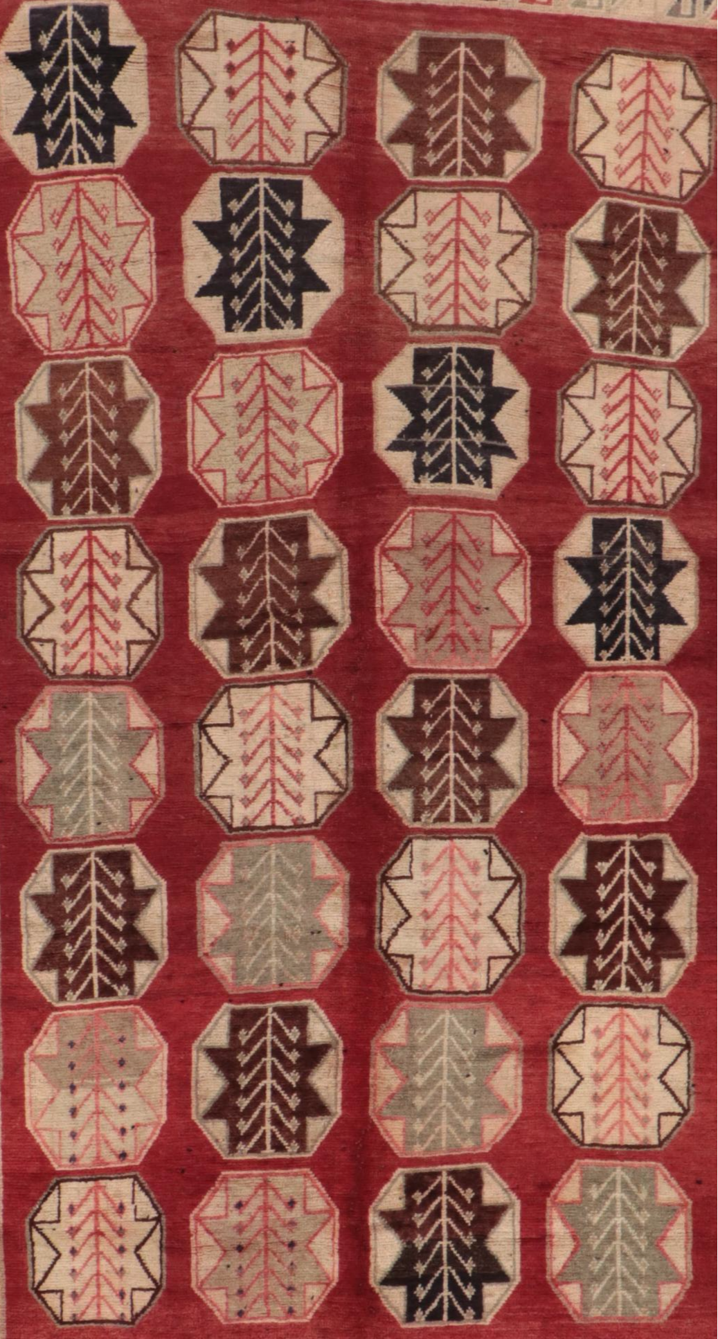 4'6 x 8'4 Hand-Knotted Persian Quchan Area Rug