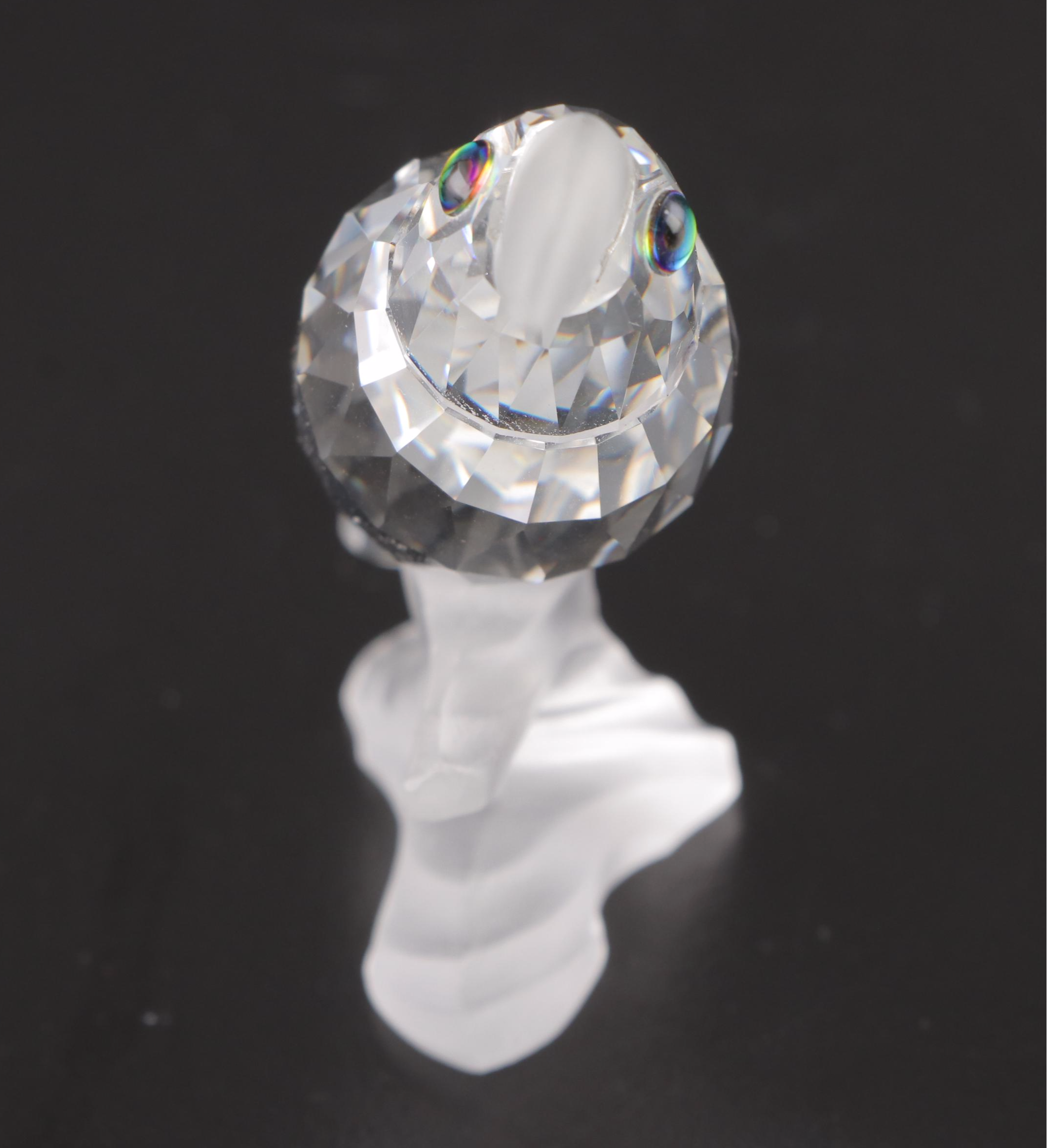 Swarovski Crystal Toucan and Parrot Figurines