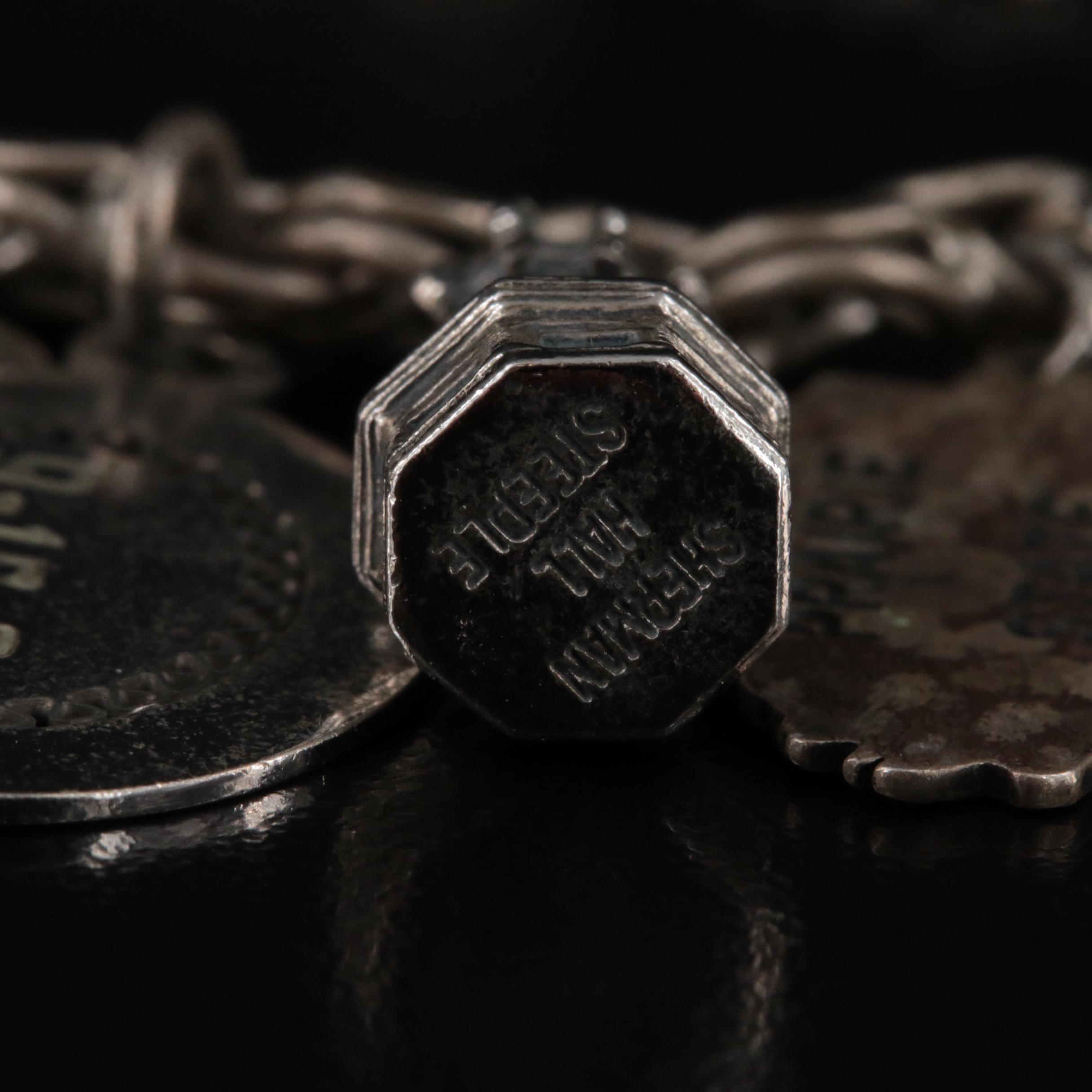 Vintage Charm Bracelet and Pendant Necklace Featuring Shriner Charm
