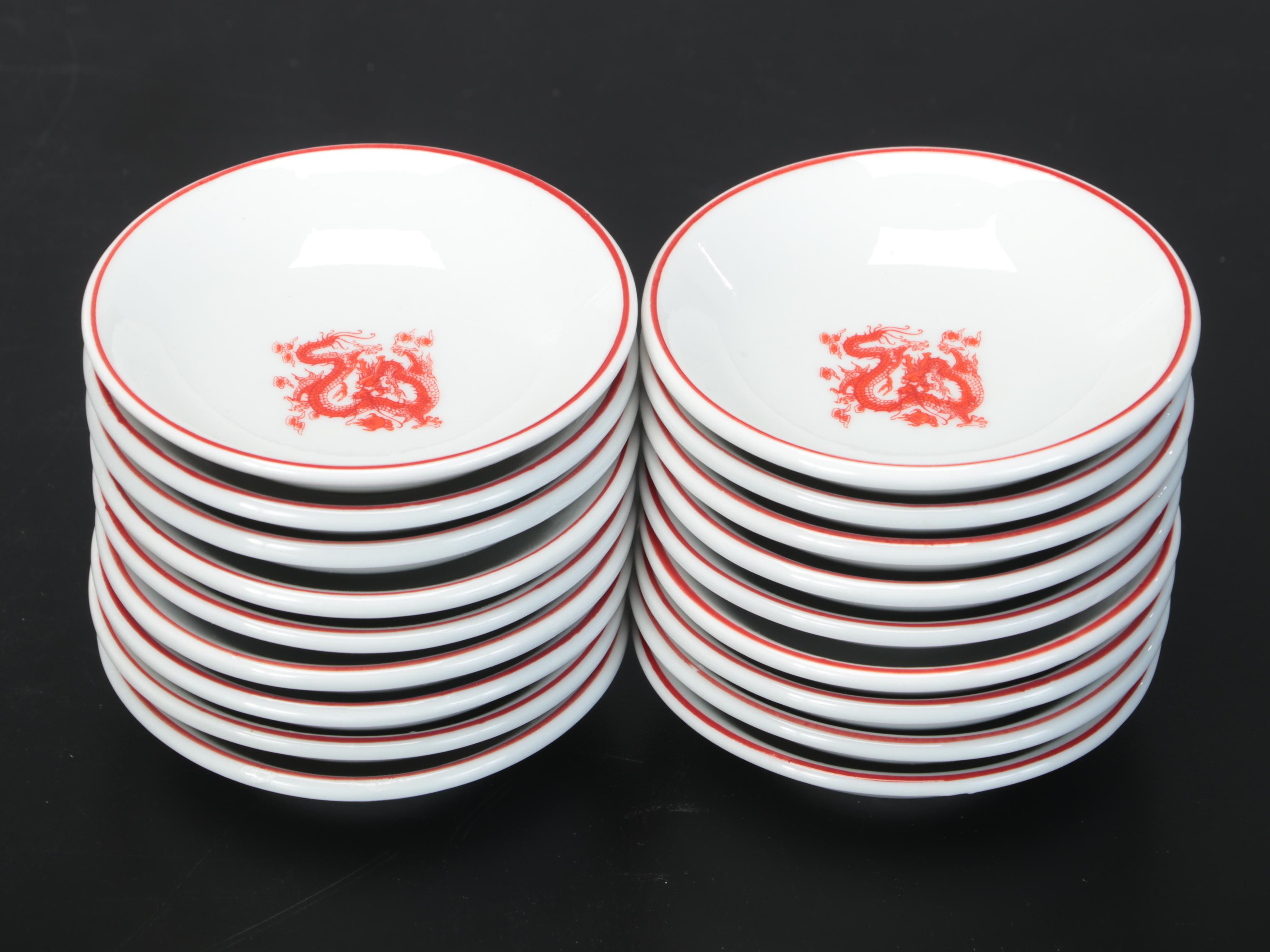 Darchung China Red Dragon Themed Restaurant Ware