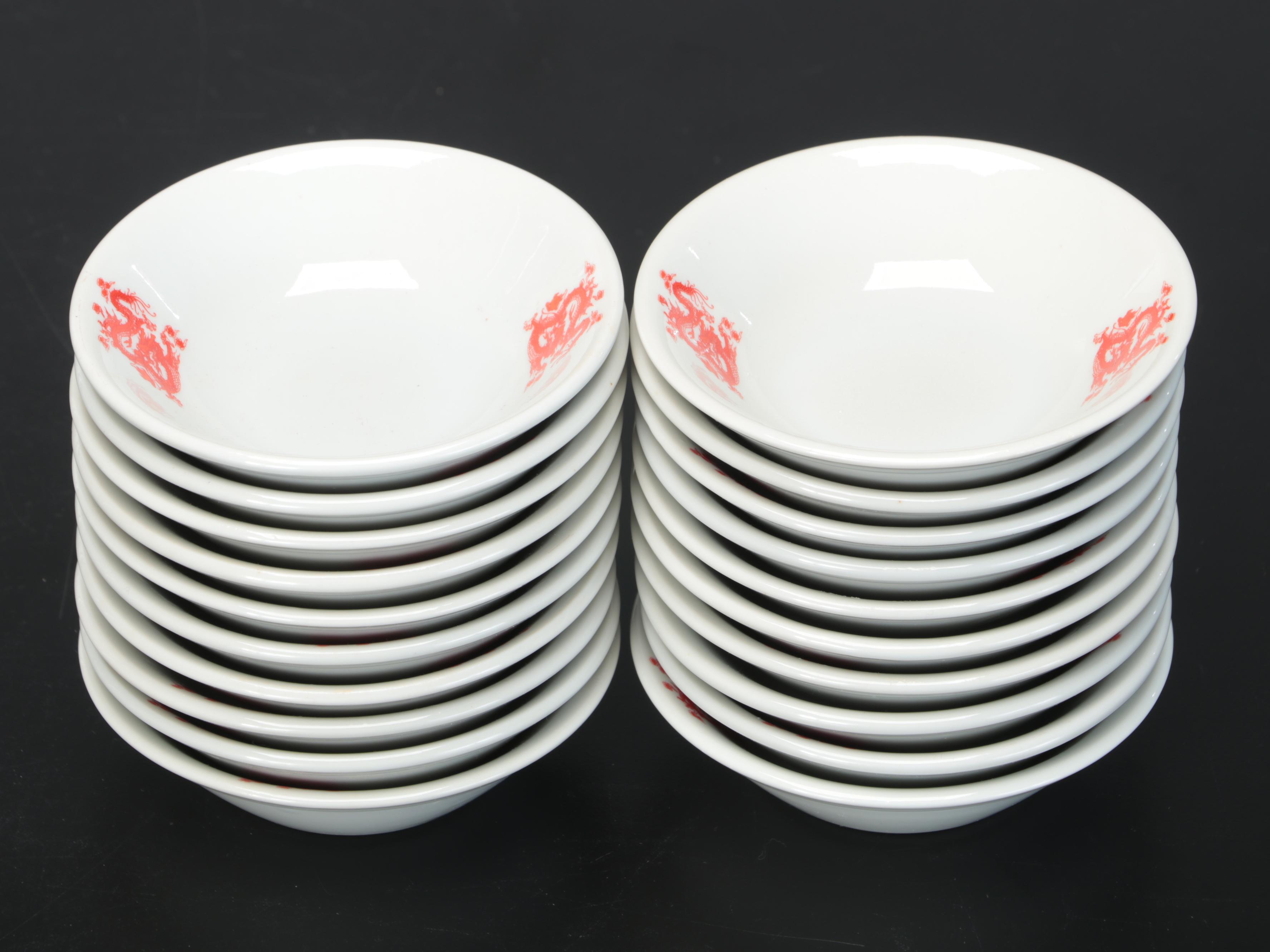 Darchung China Red Dragon Themed Restaurant Ware