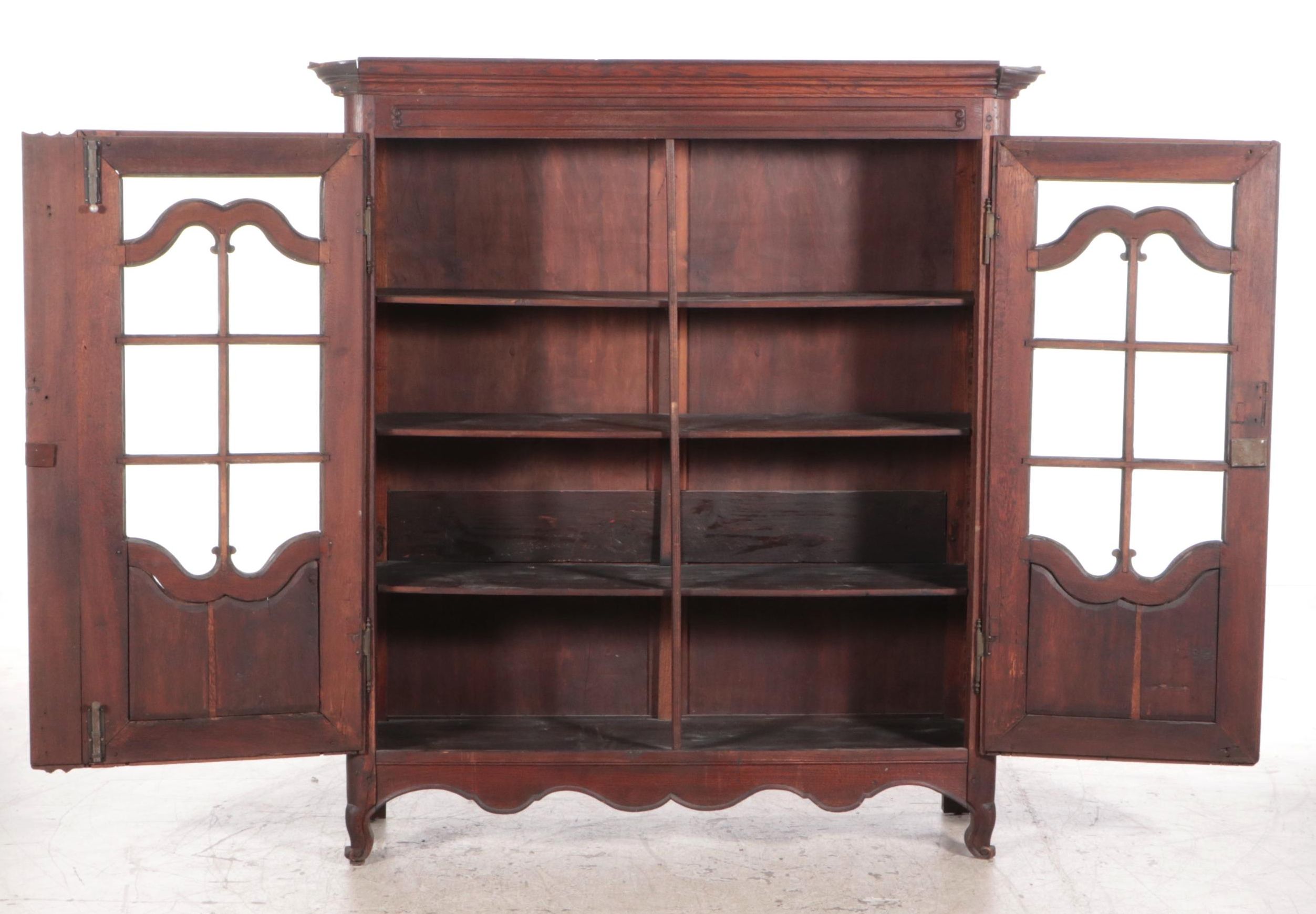 Louis XV Style Oak Bibliothèque, 19th Century