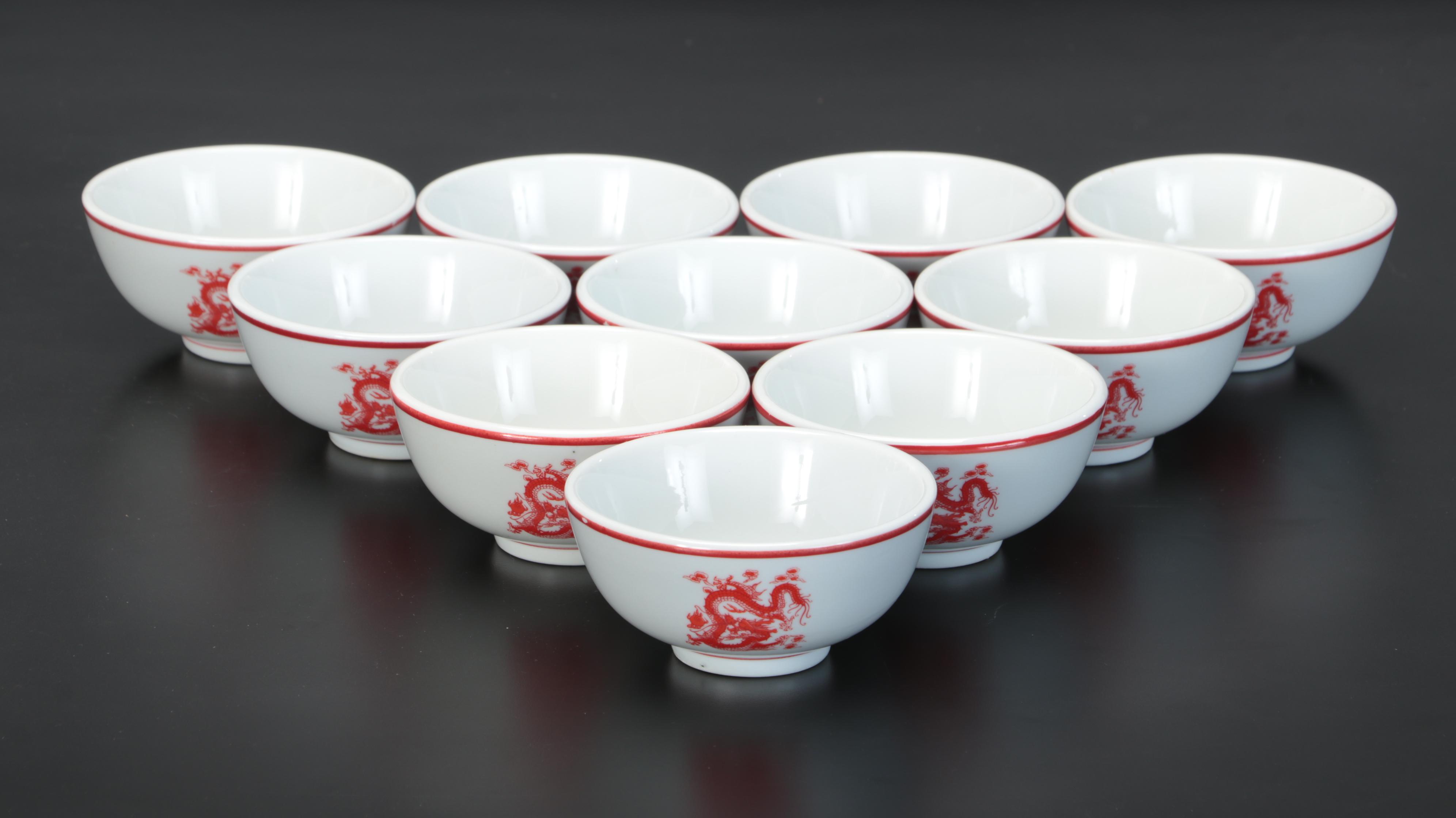 Darchung China Red Dragon Themed Restaurant Ware