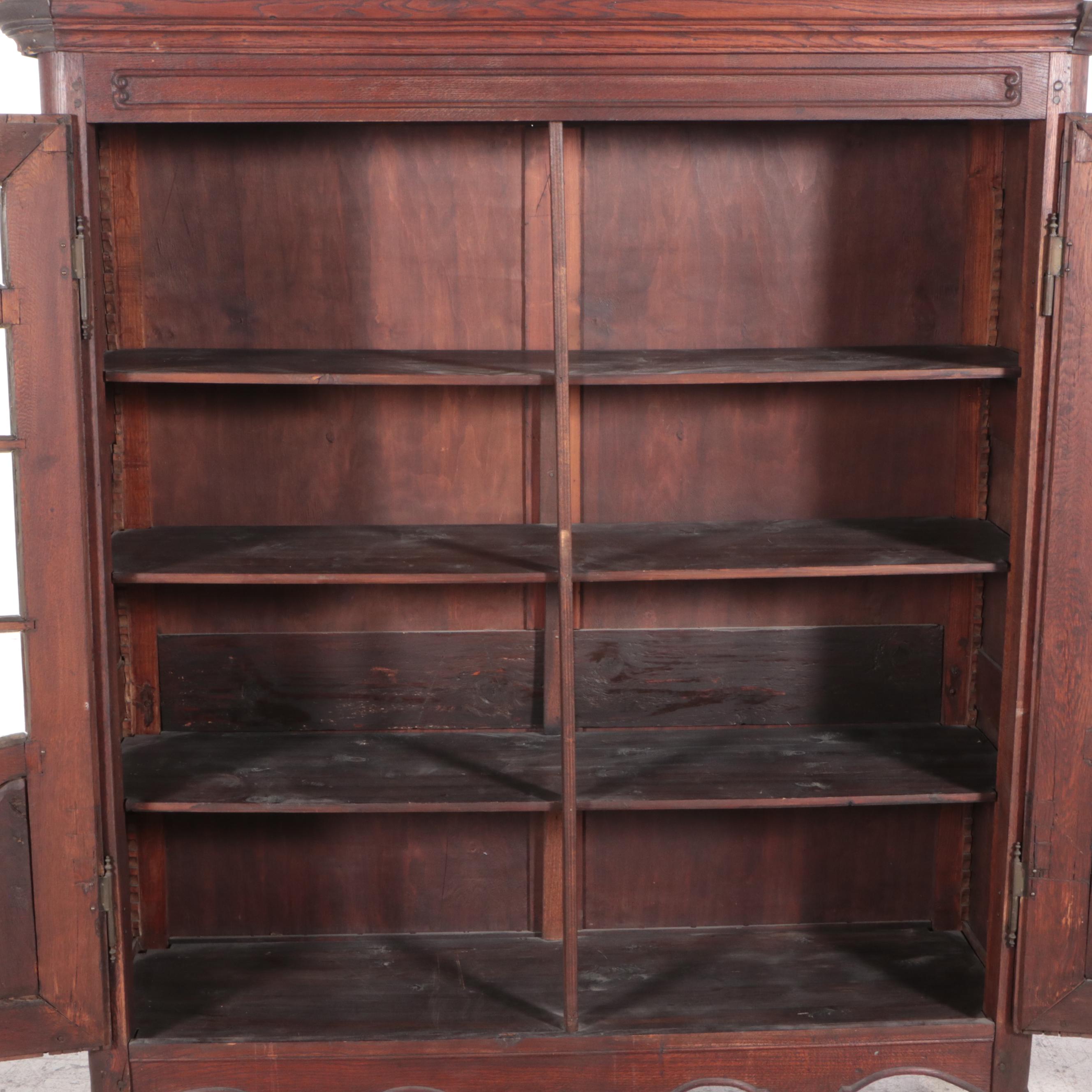 Louis XV Style Oak Bibliothèque, 19th Century