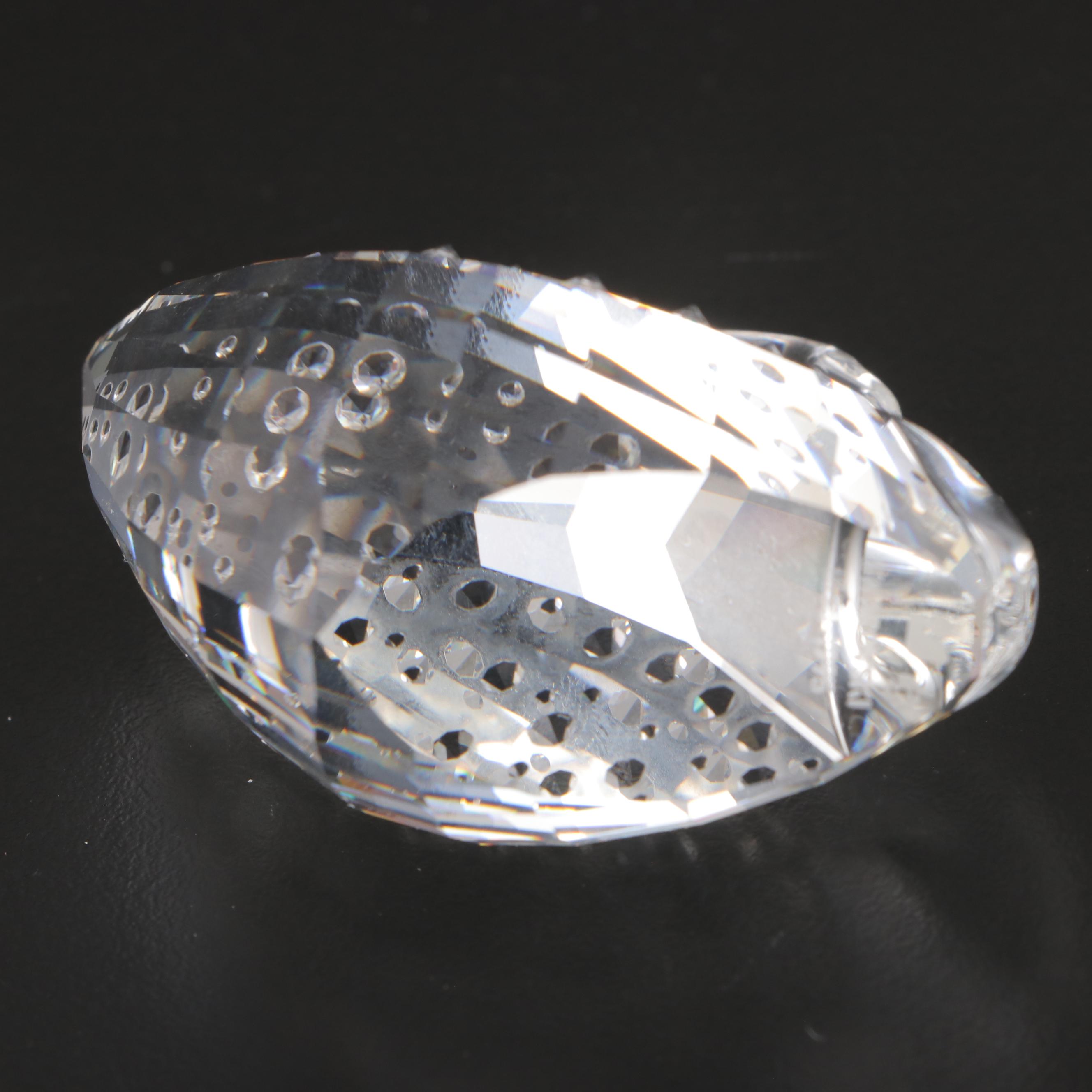 Swarovski Crystal Swan, Orchid, and Hummingbird Figurines