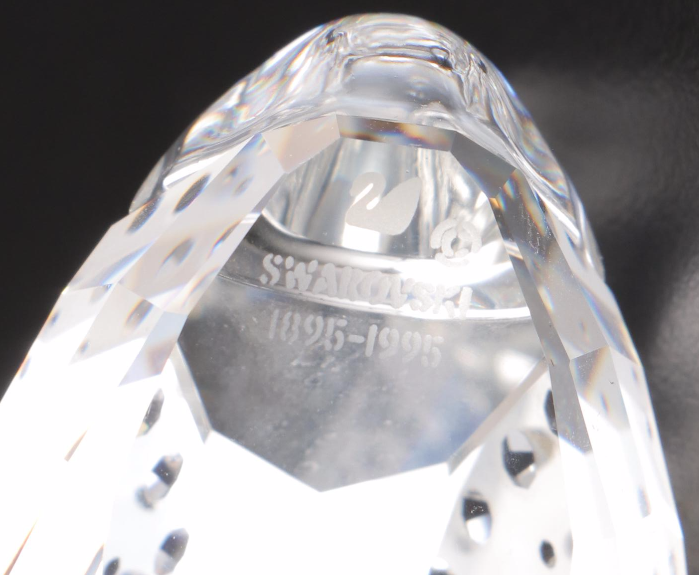 Swarovski Crystal Swan, Orchid, and Hummingbird Figurines