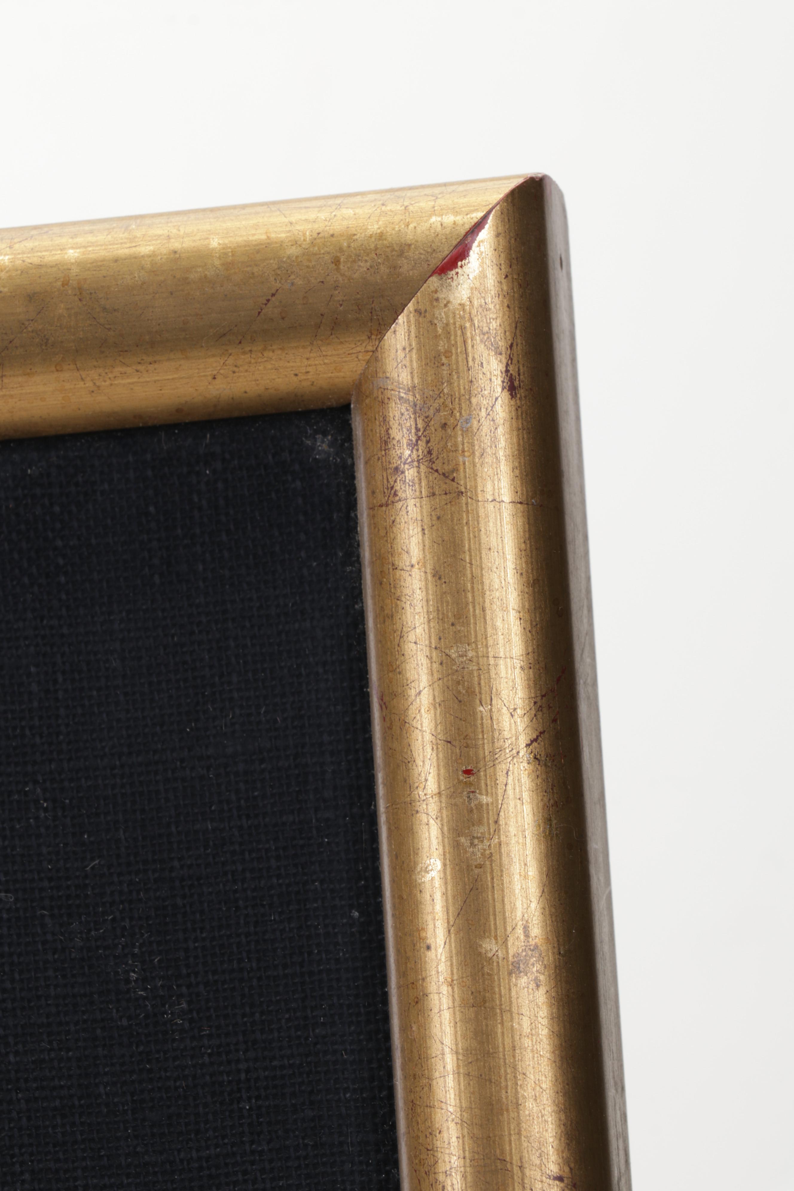 Egyptian Inspired Gouache and Ink Painting of Archer Hunting From Chariot