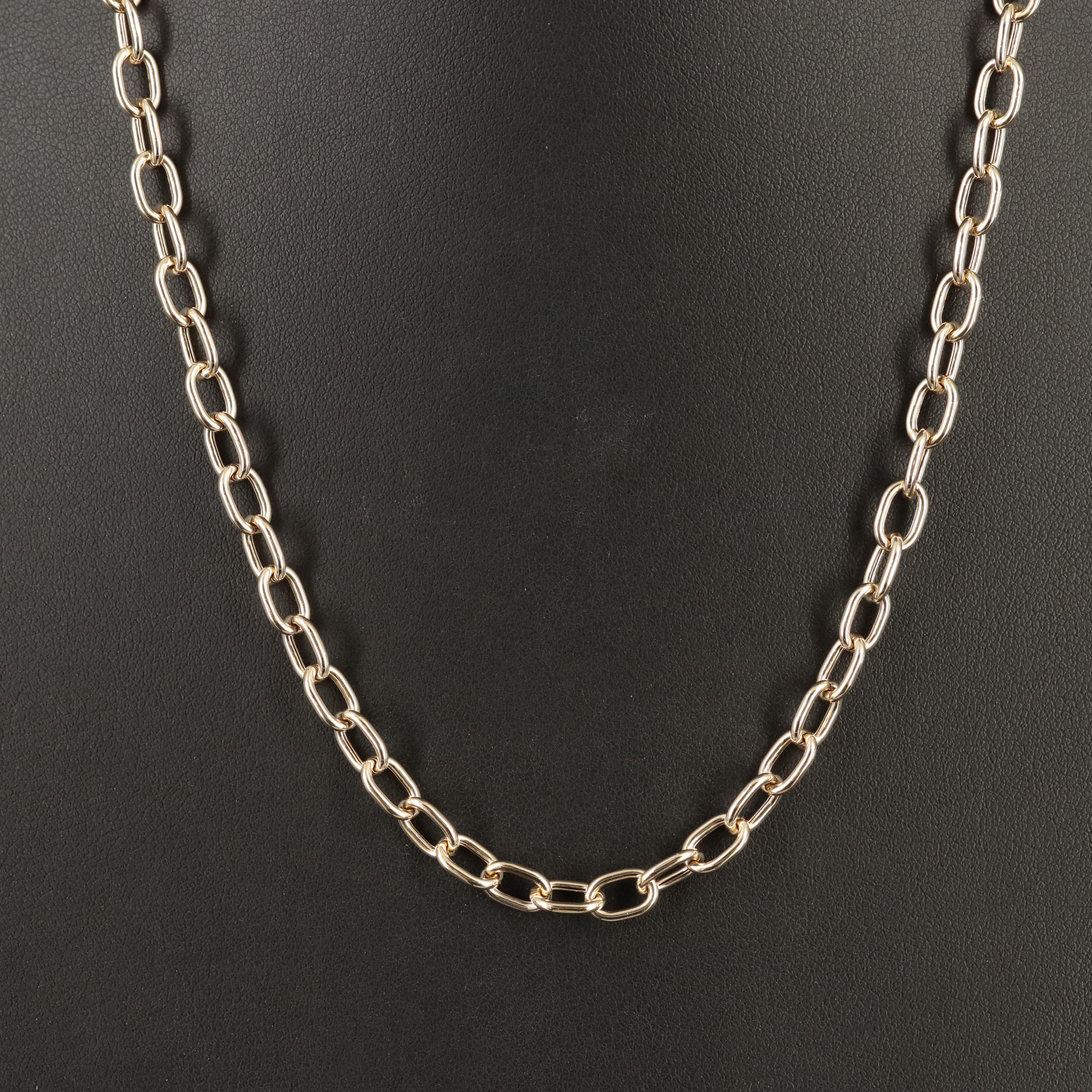 Italian 14K Cable Chain Necklace