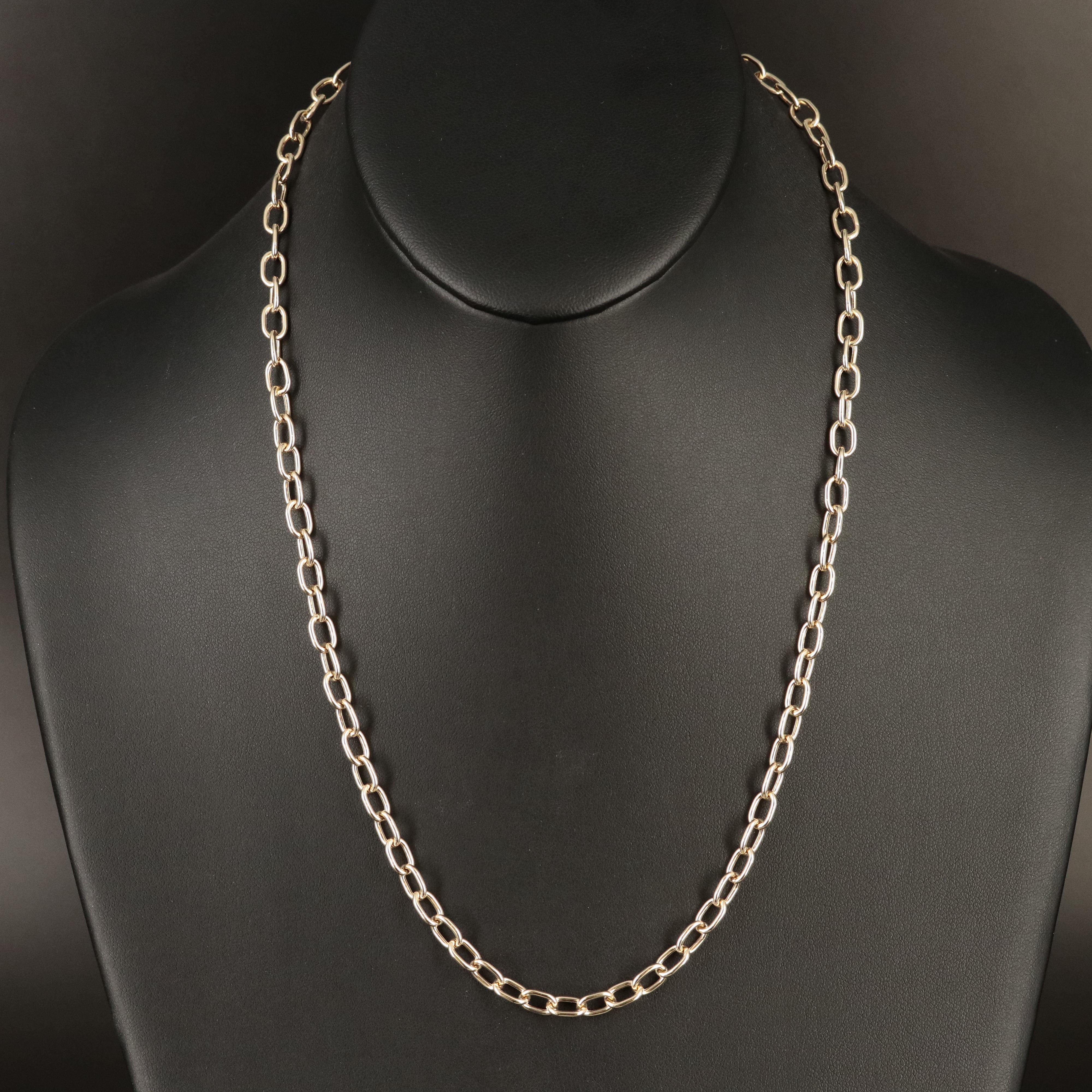 Italian 14K Cable Chain Necklace