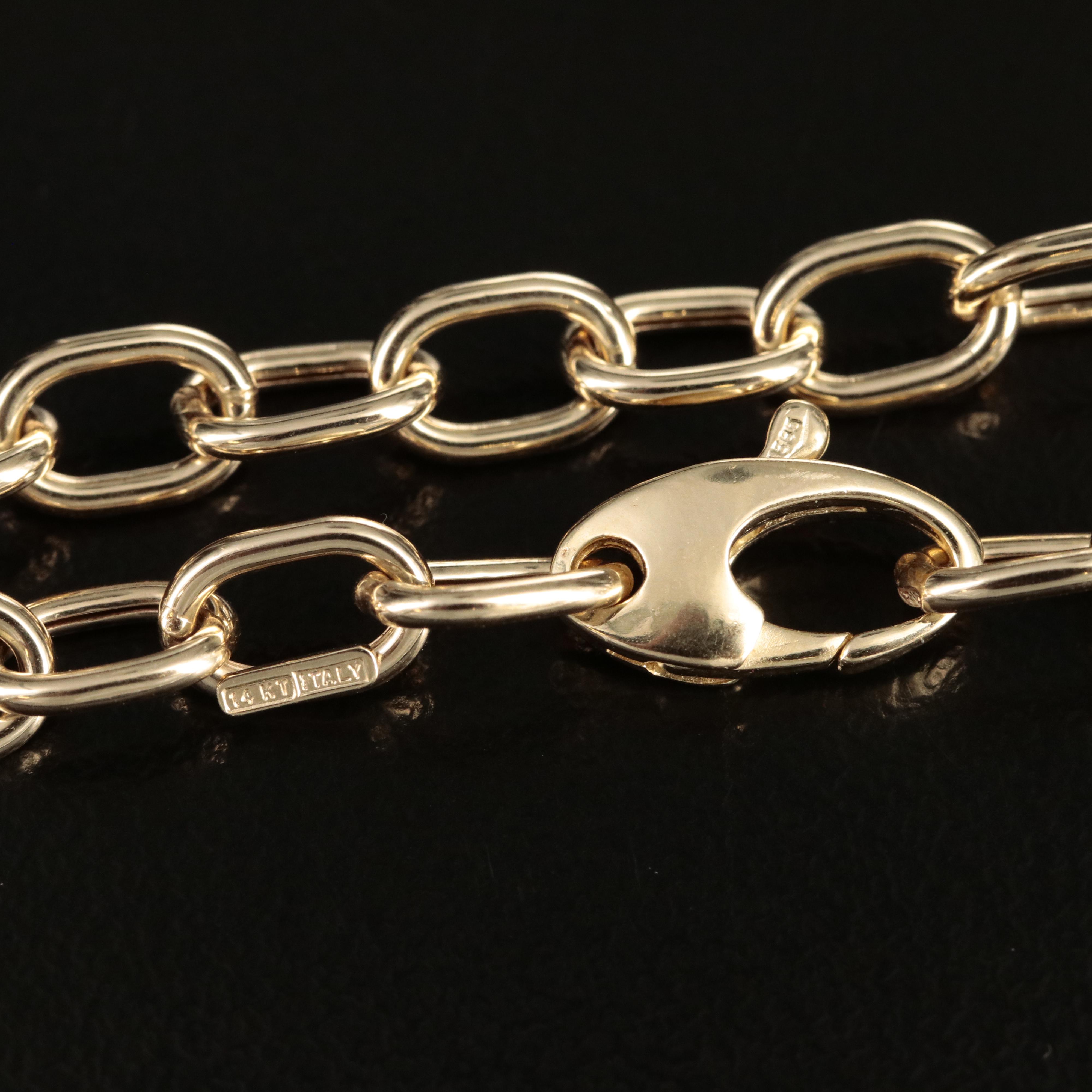 Italian 14K Cable Chain Necklace