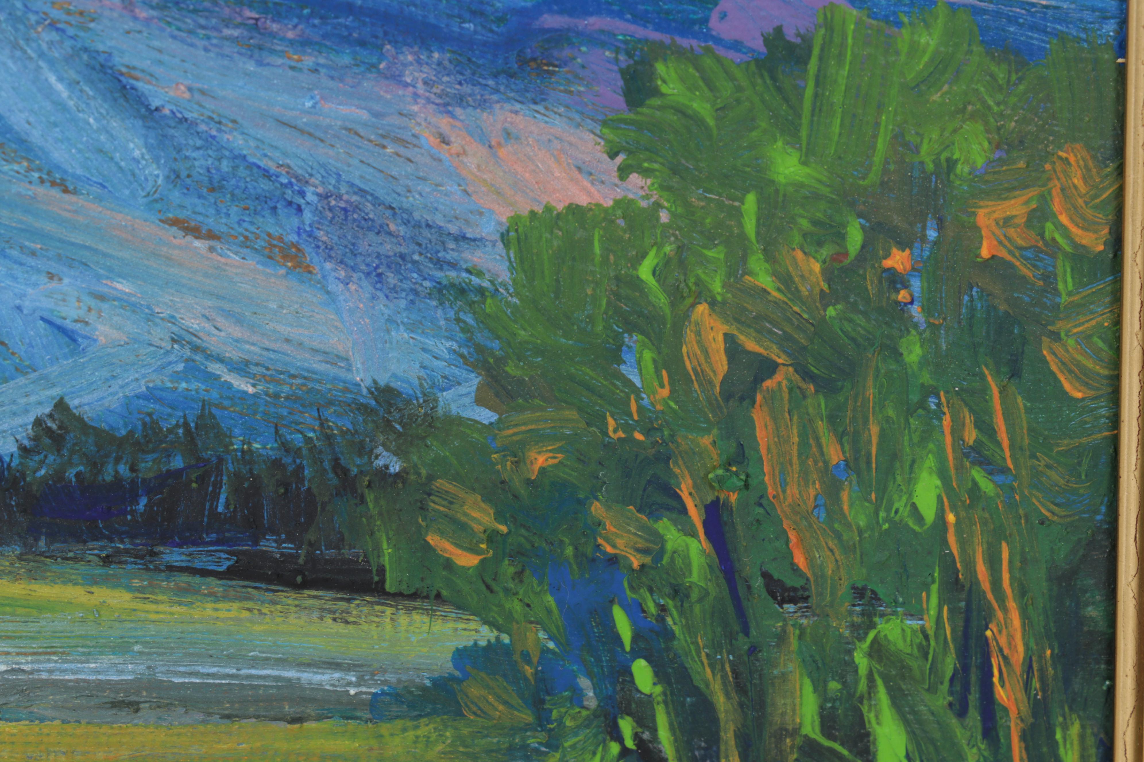 Sulmaz Radvand Oil Painting of Bucolic Country Path, 21st Century