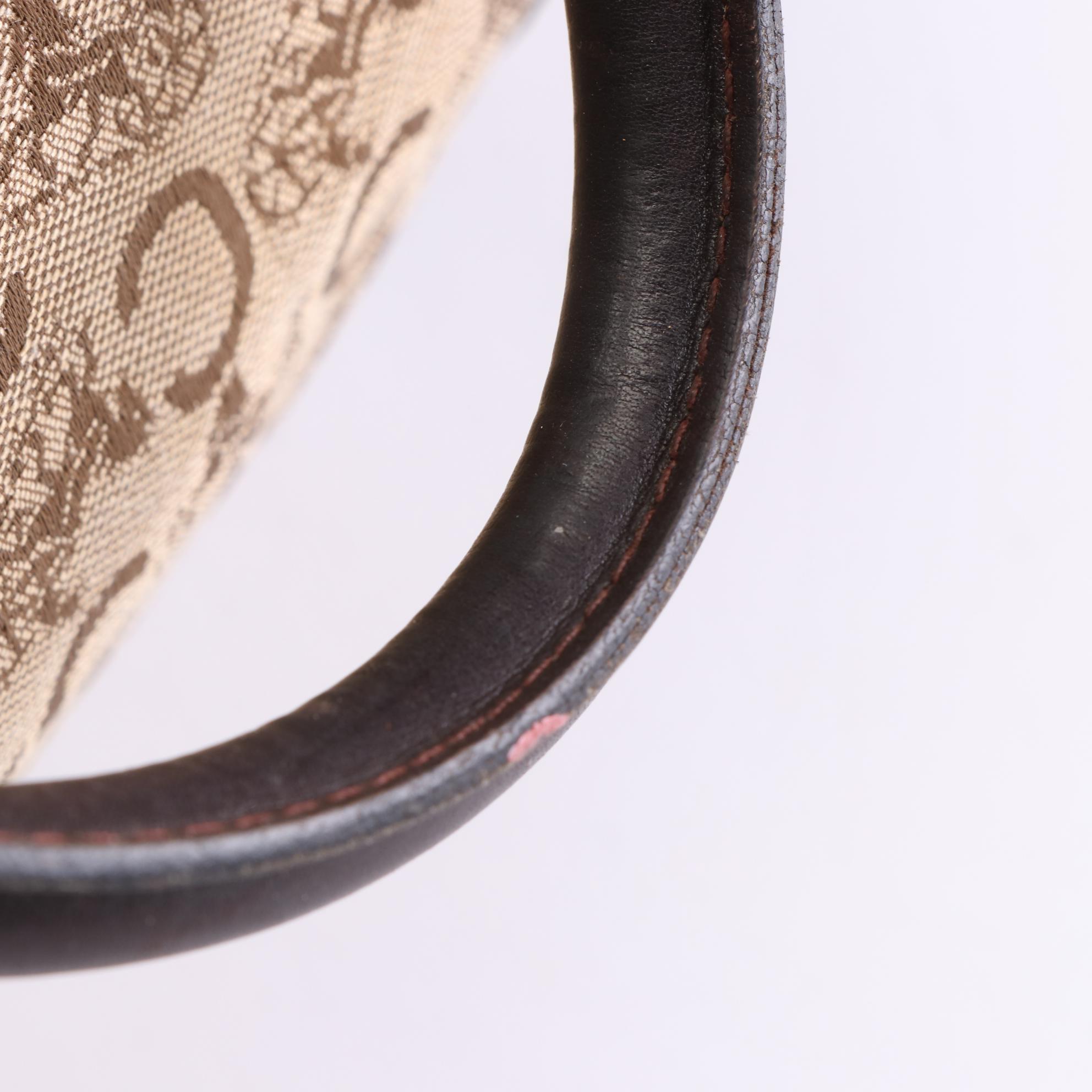 Celine Boston Bag in Signature Macadam Horse Carriage Canvas and Leather