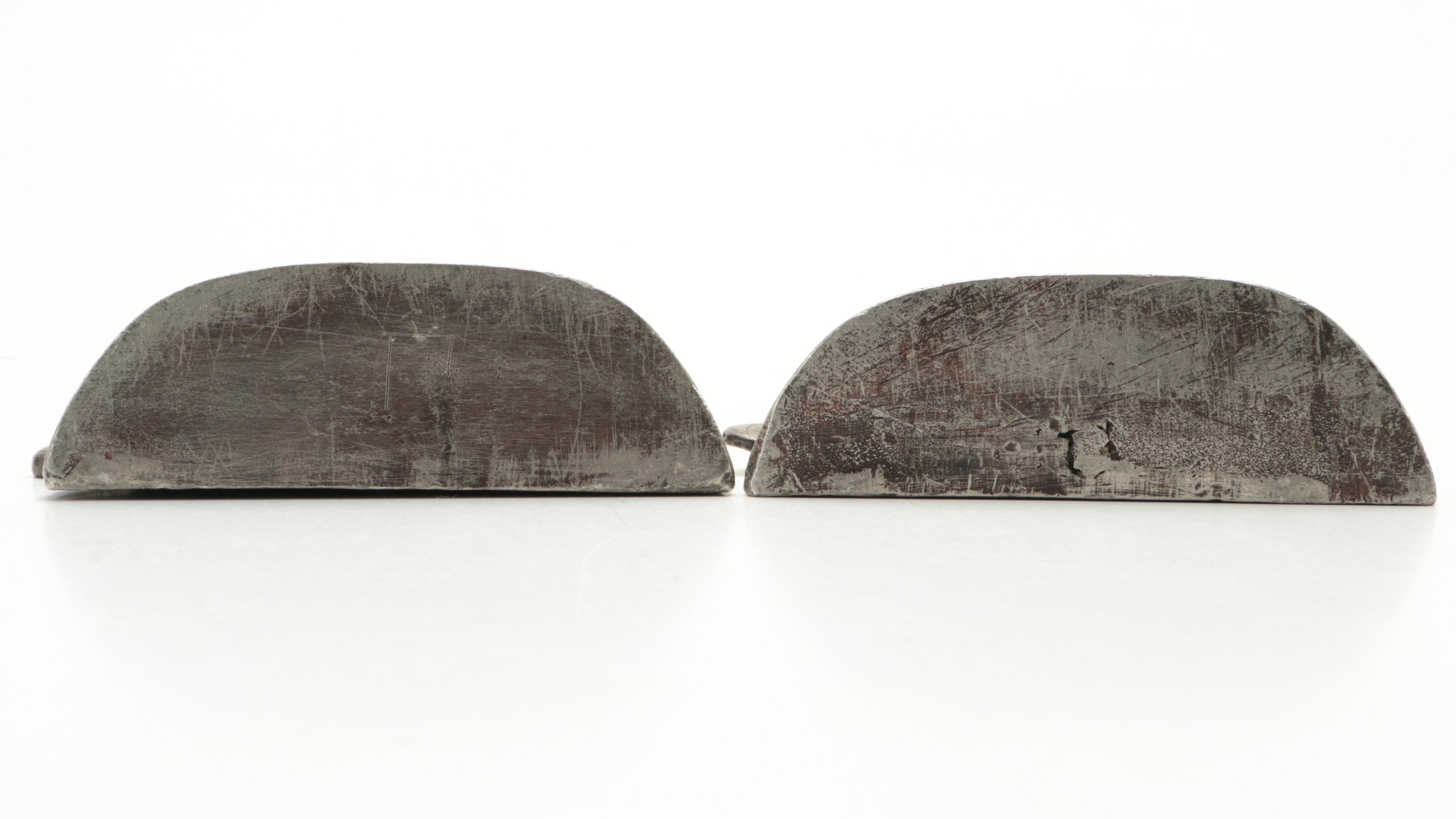 Connecticut Foundry Cast Metal Spanish Galleon Bookends, Early 20th Century