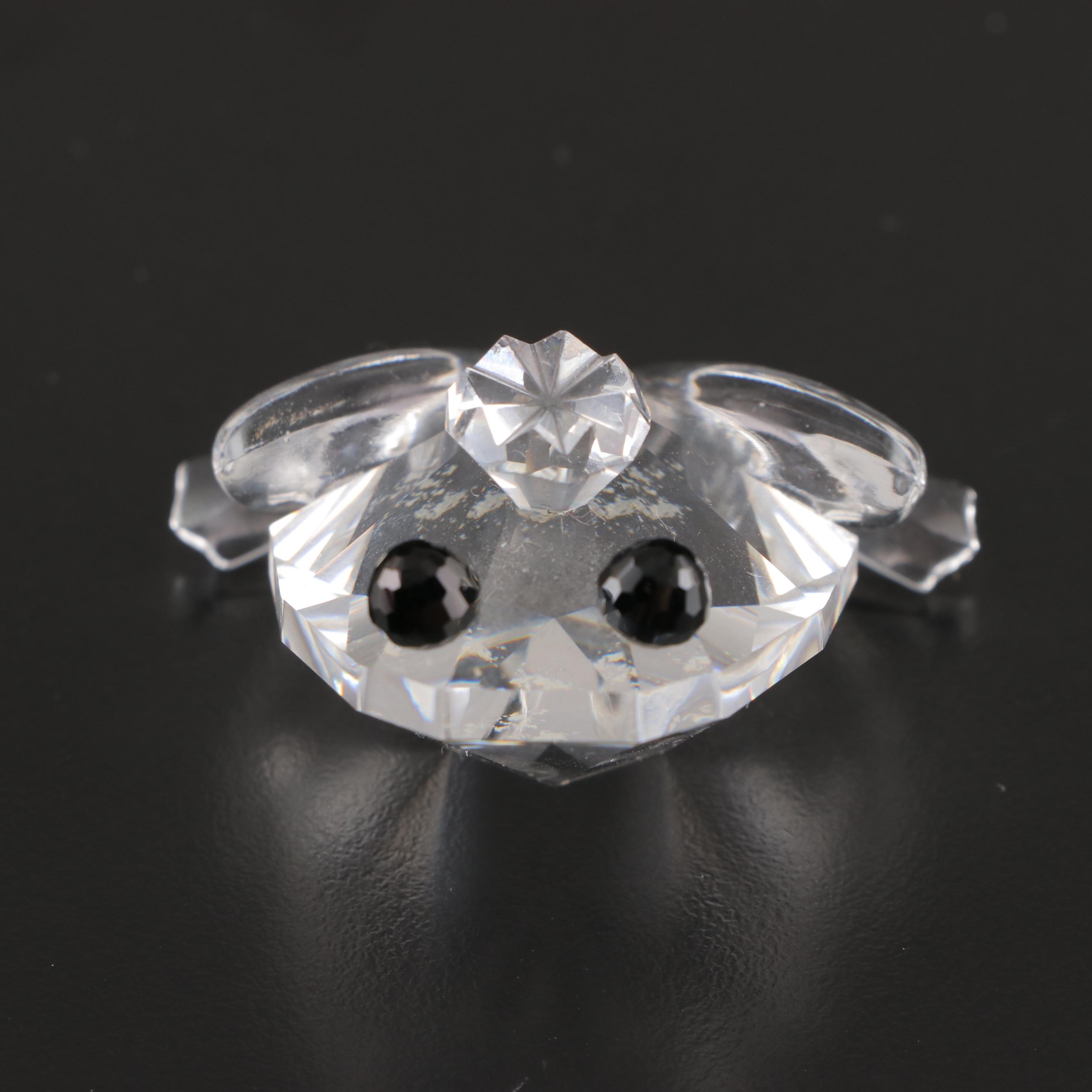 Swarovski Crystal Toucan, Parrot, Frog, and  Rooster Figurines