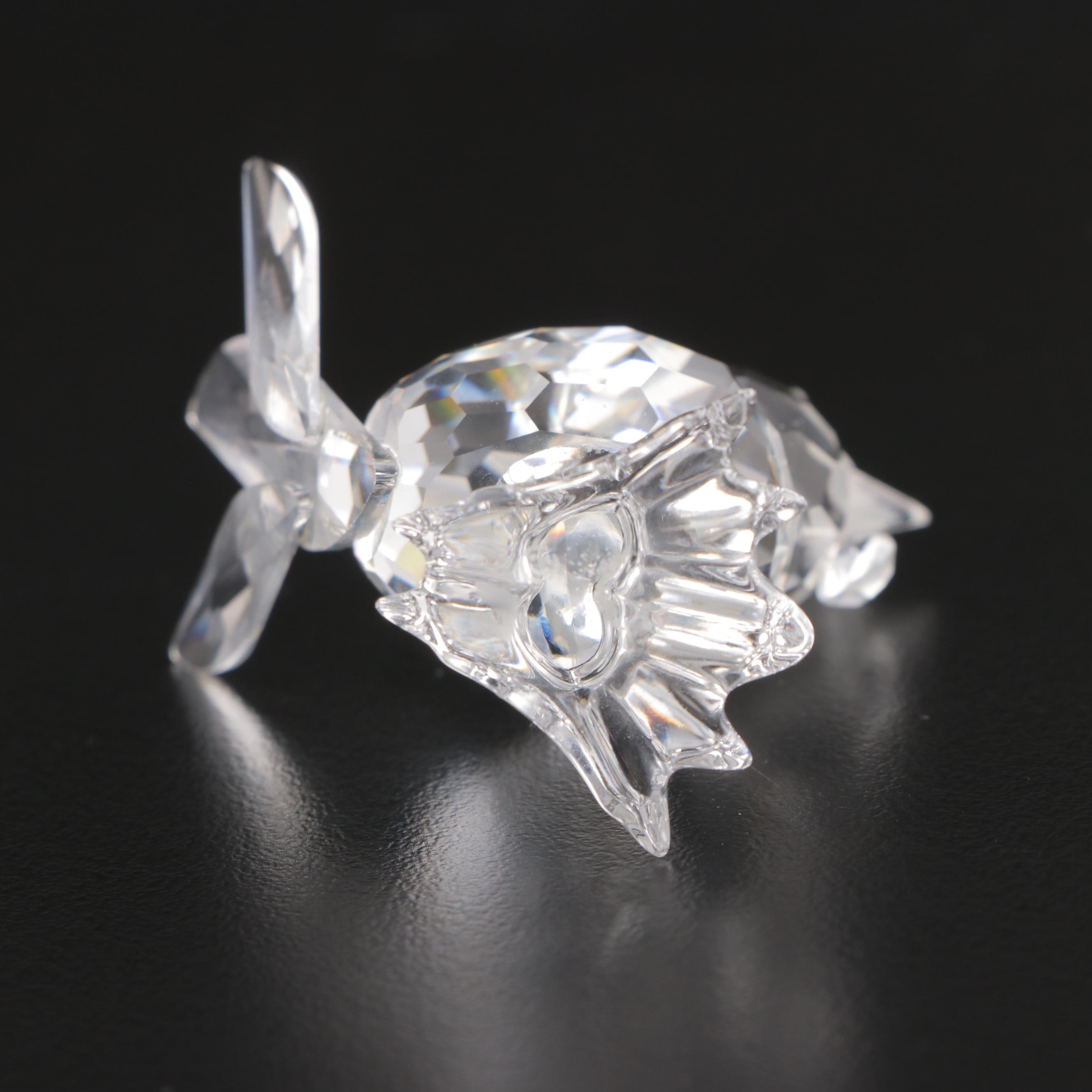 Swarovski Crystal Toucan, Parrot, Frog, and  Rooster Figurines