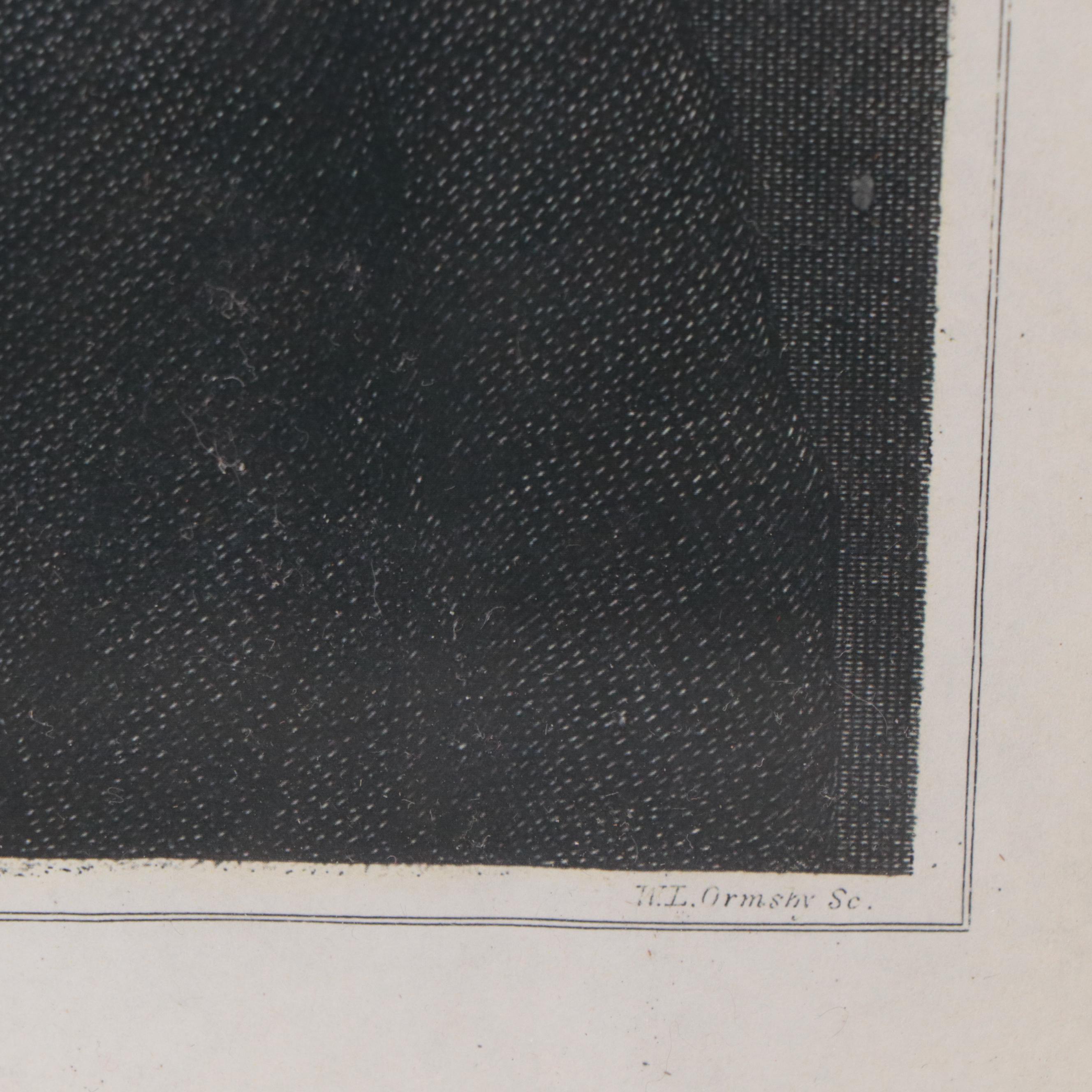 Offset Lithograph Portrait of George Washington after Gilbert Stuart