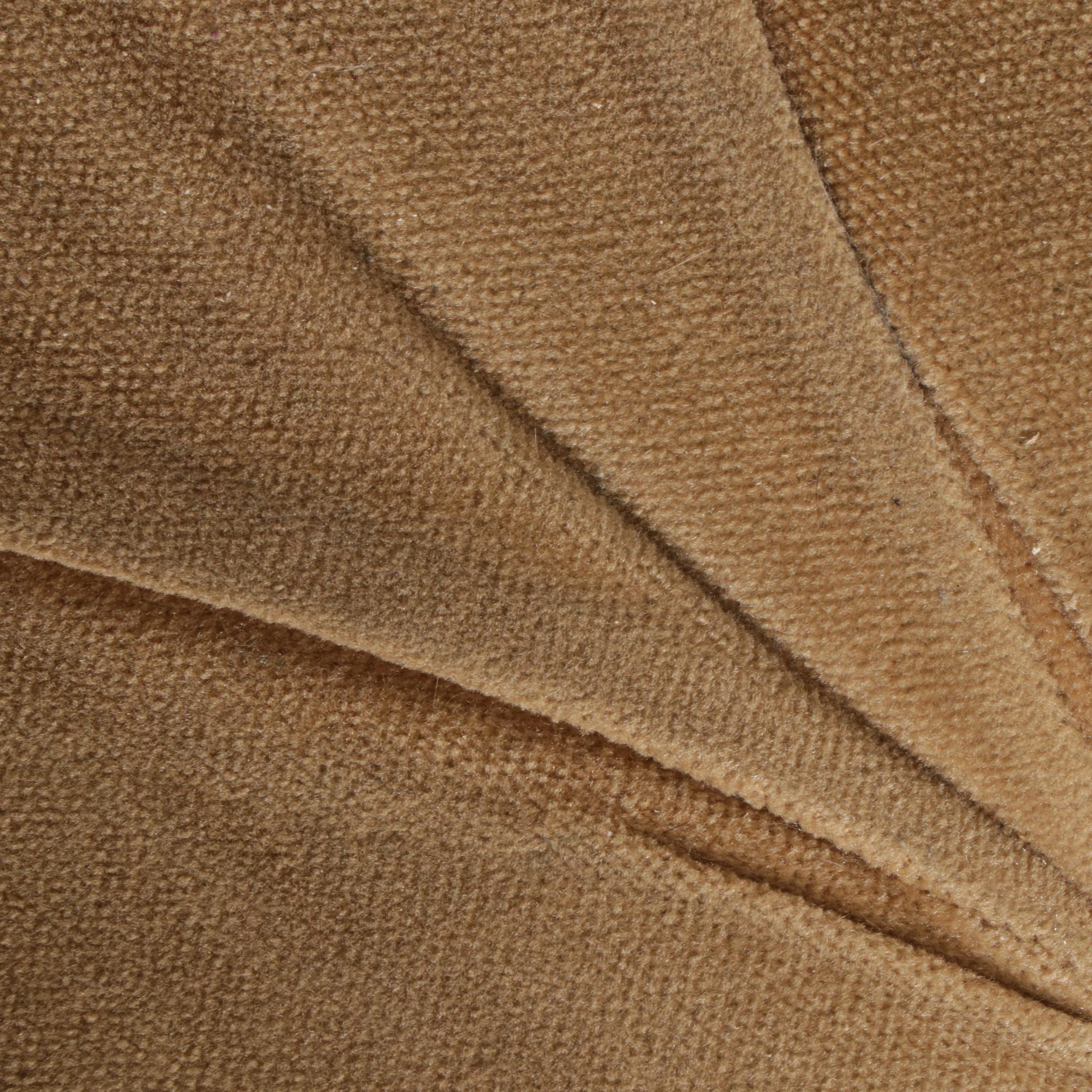 Wood and Cane Button-Tufted Wingback Armchair, circa 1970