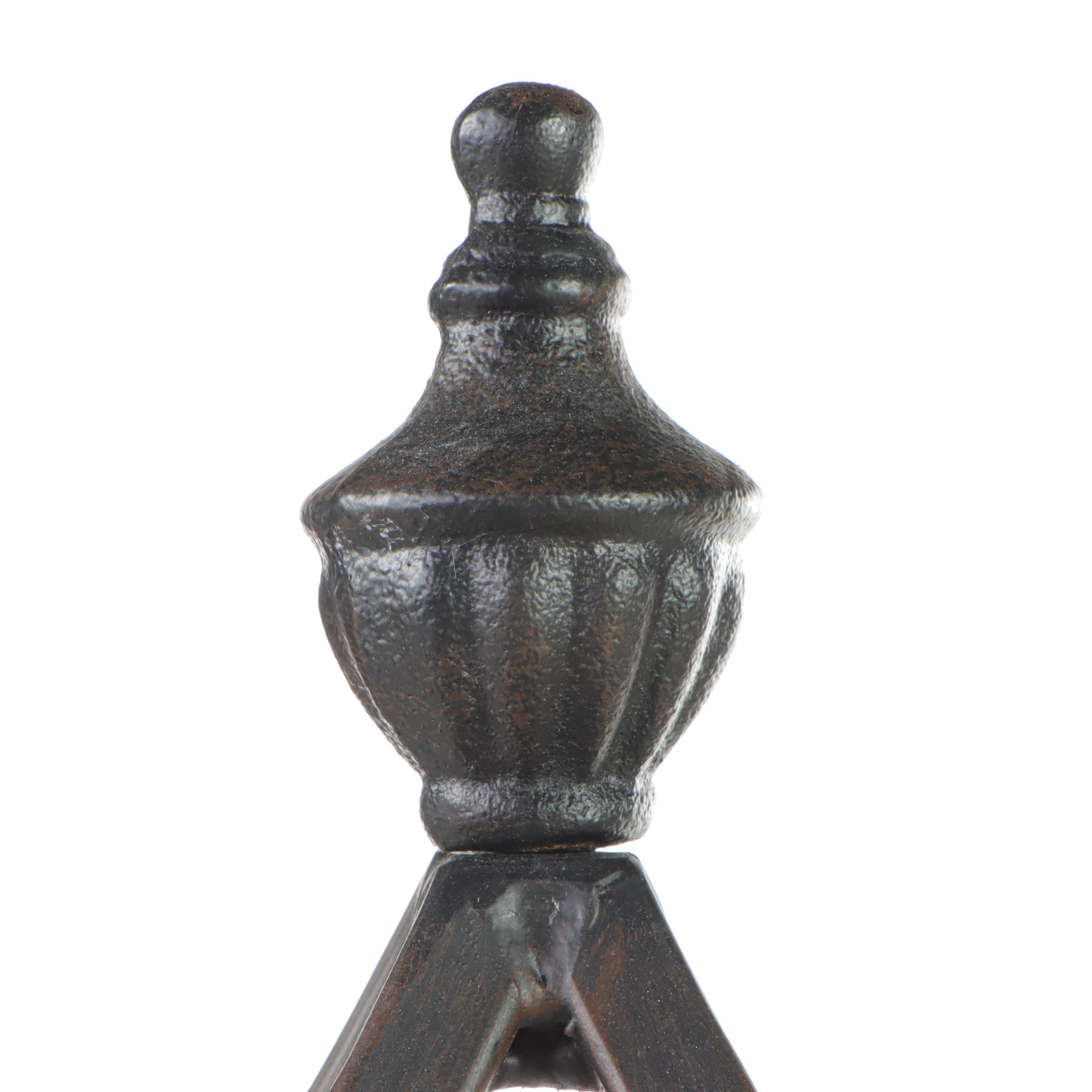 Neoclassical Style Patinated Metal Five-Tier Étagère