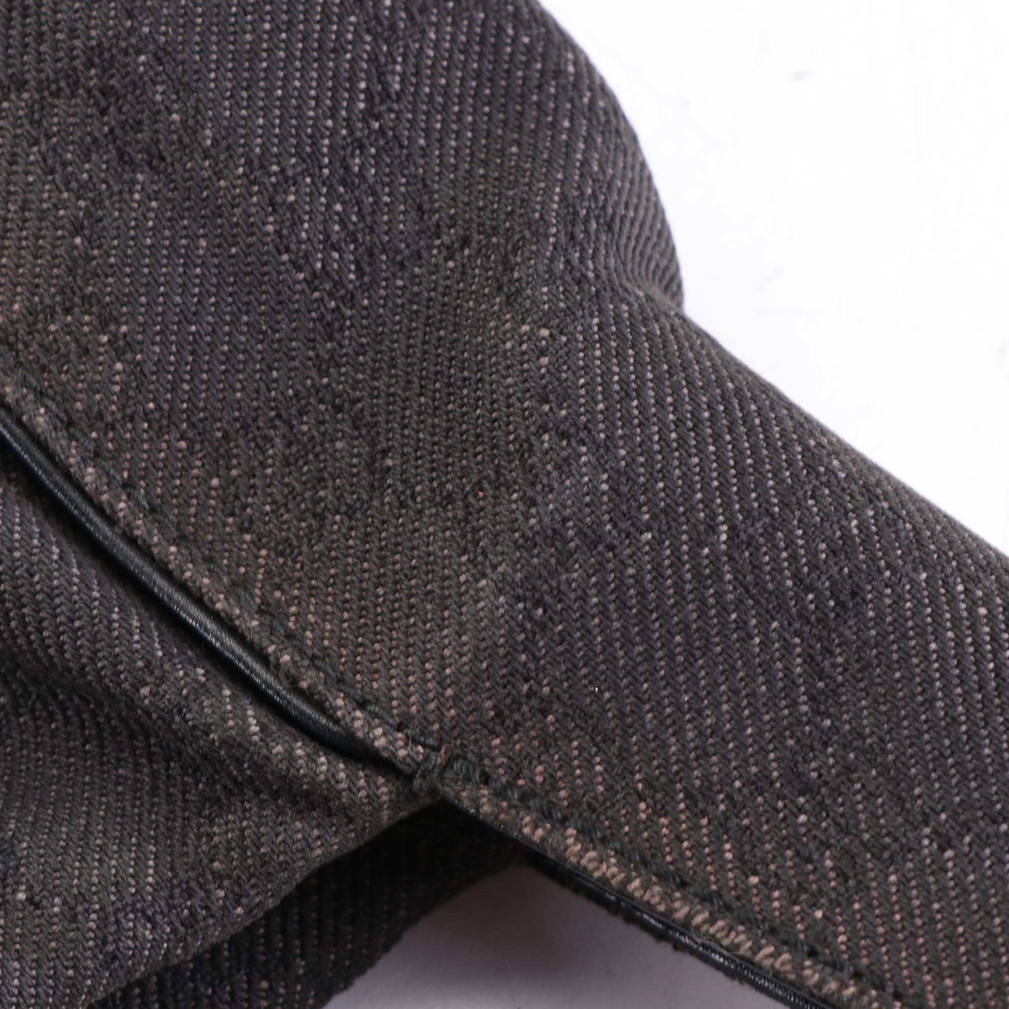 Gucci GG Canvas Shoulder Bag with Leather Trim