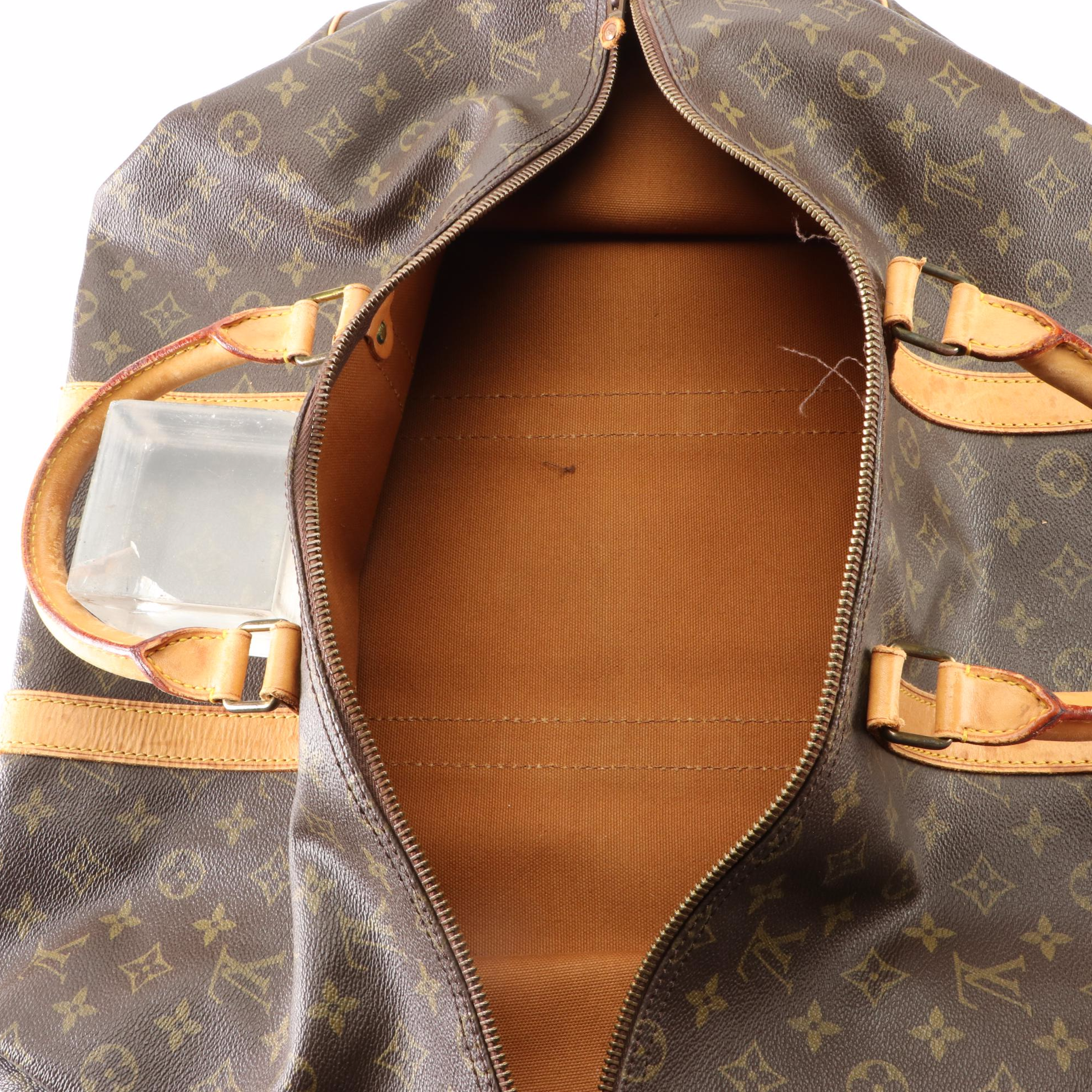 Louis Vuitton Keepall 55 in Monogram Canvas and Vachetta Leather
