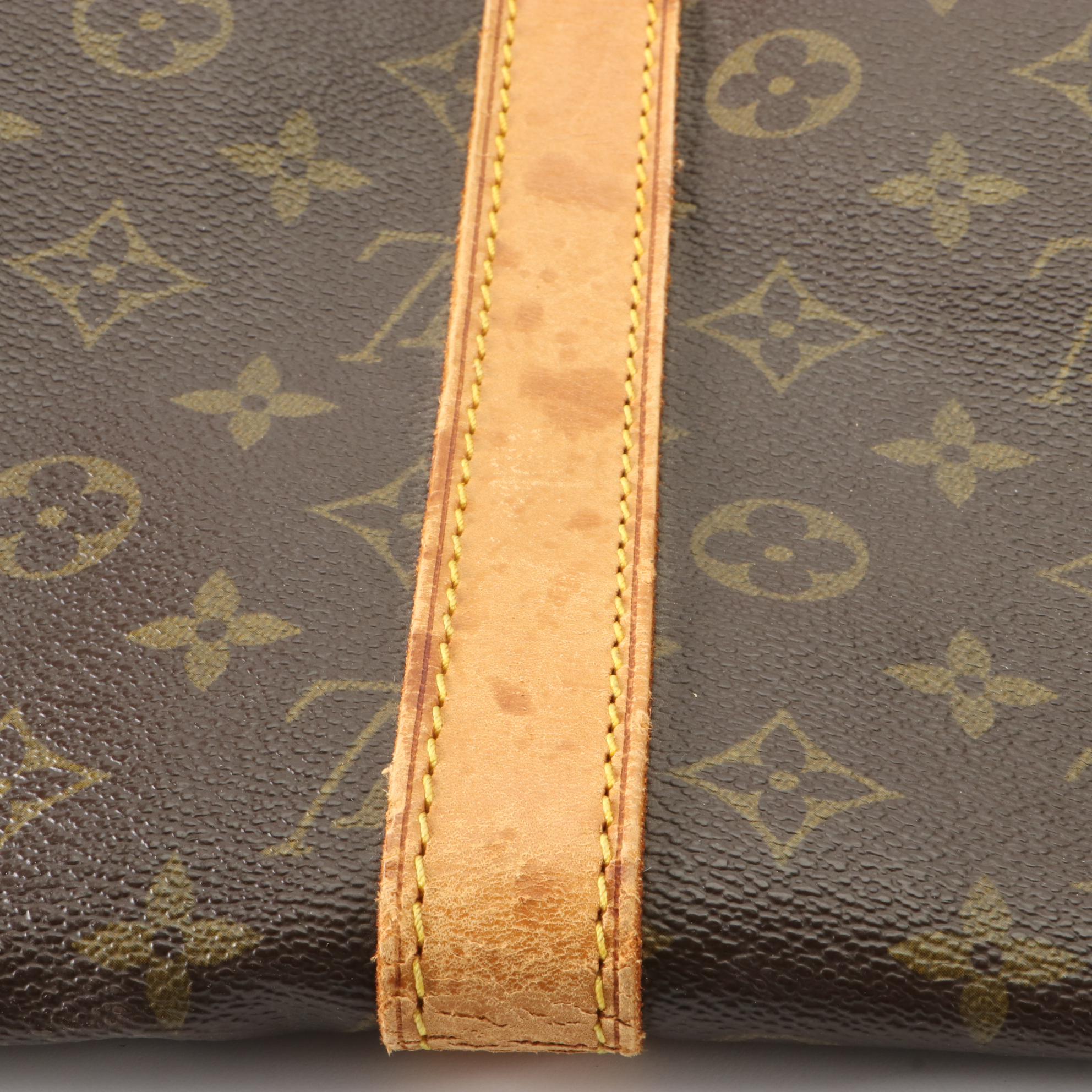 Louis Vuitton Keepall 55 in Monogram Canvas and Vachetta Leather