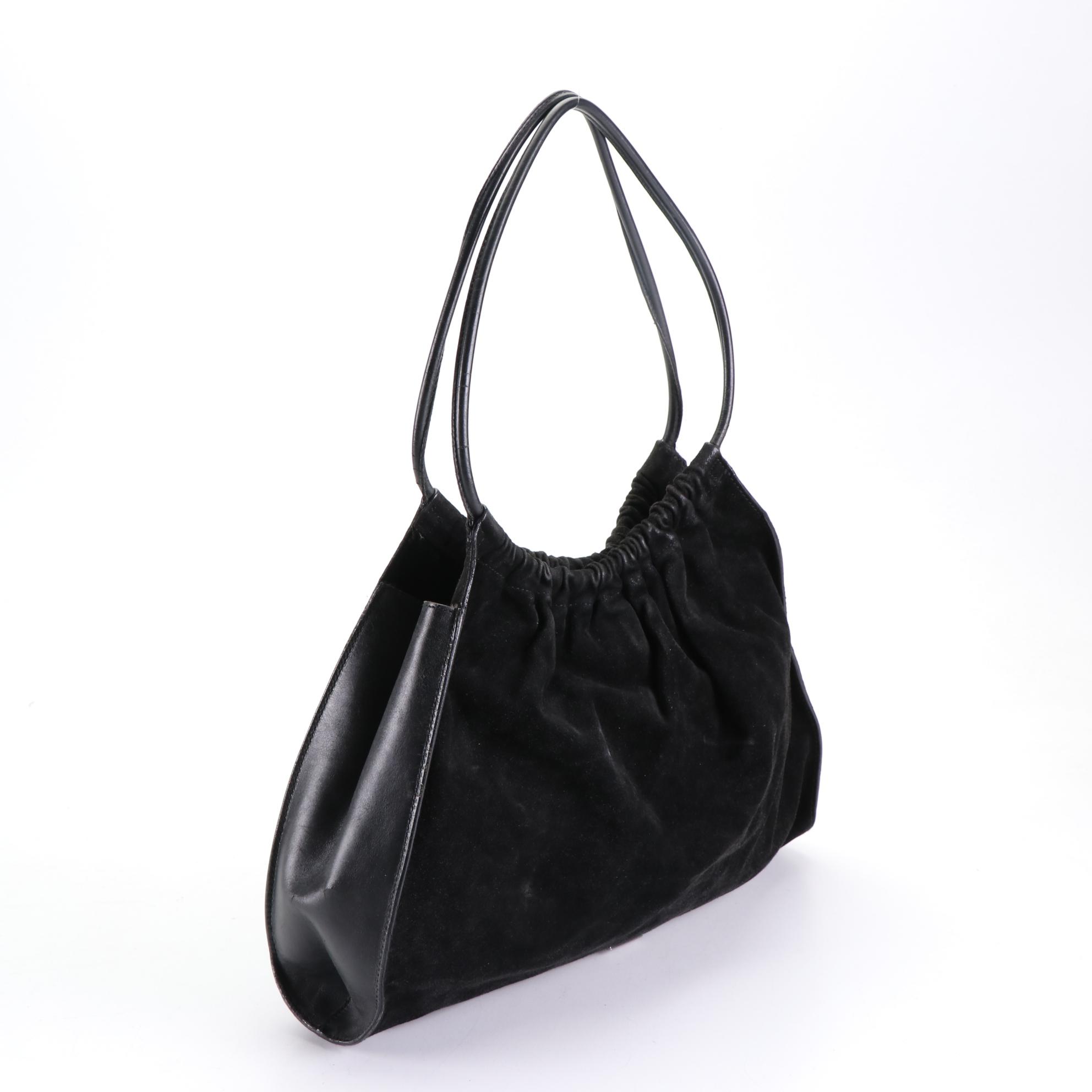 Gucci Suede and Leather Shoulder Bag