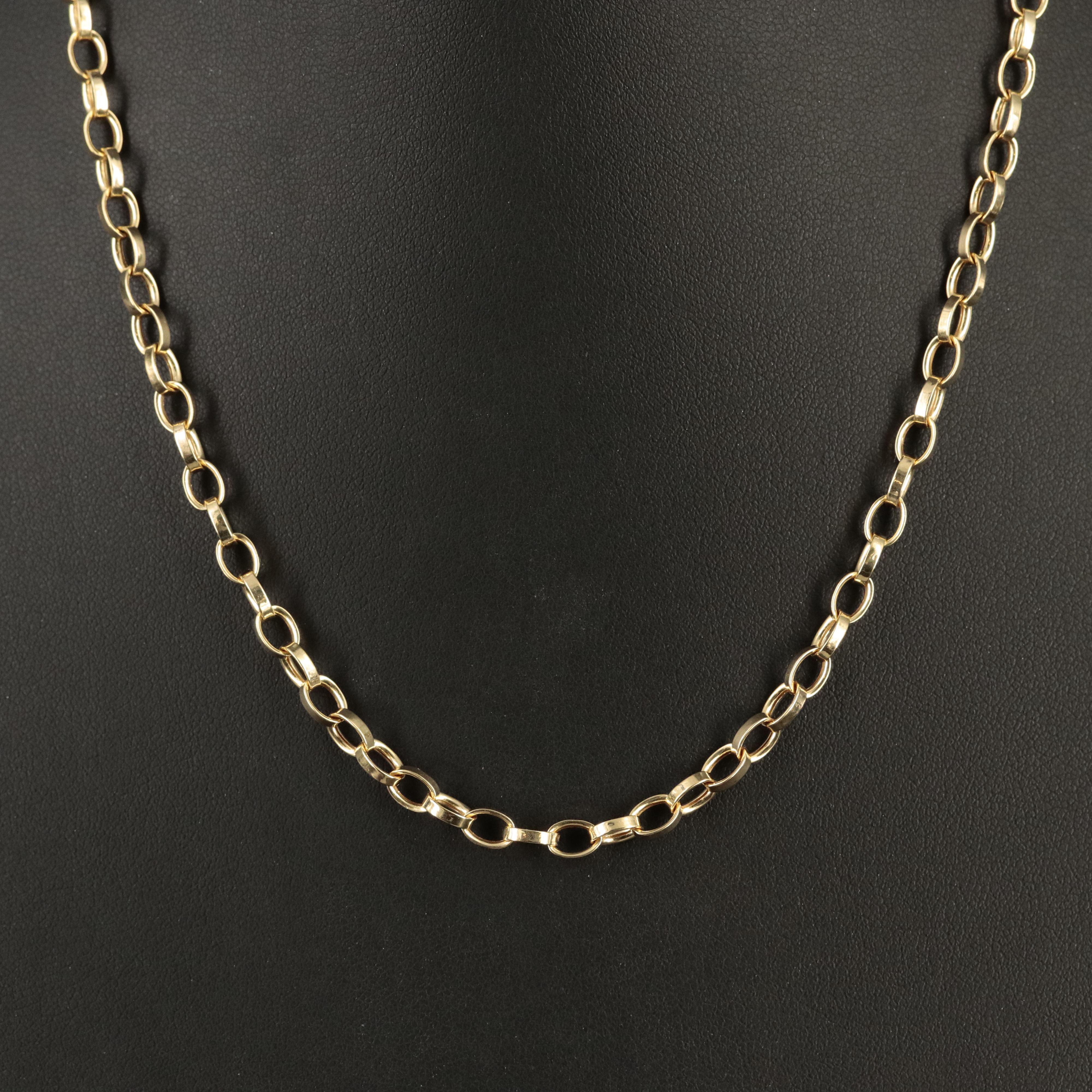 14K Rolo Chain Necklace