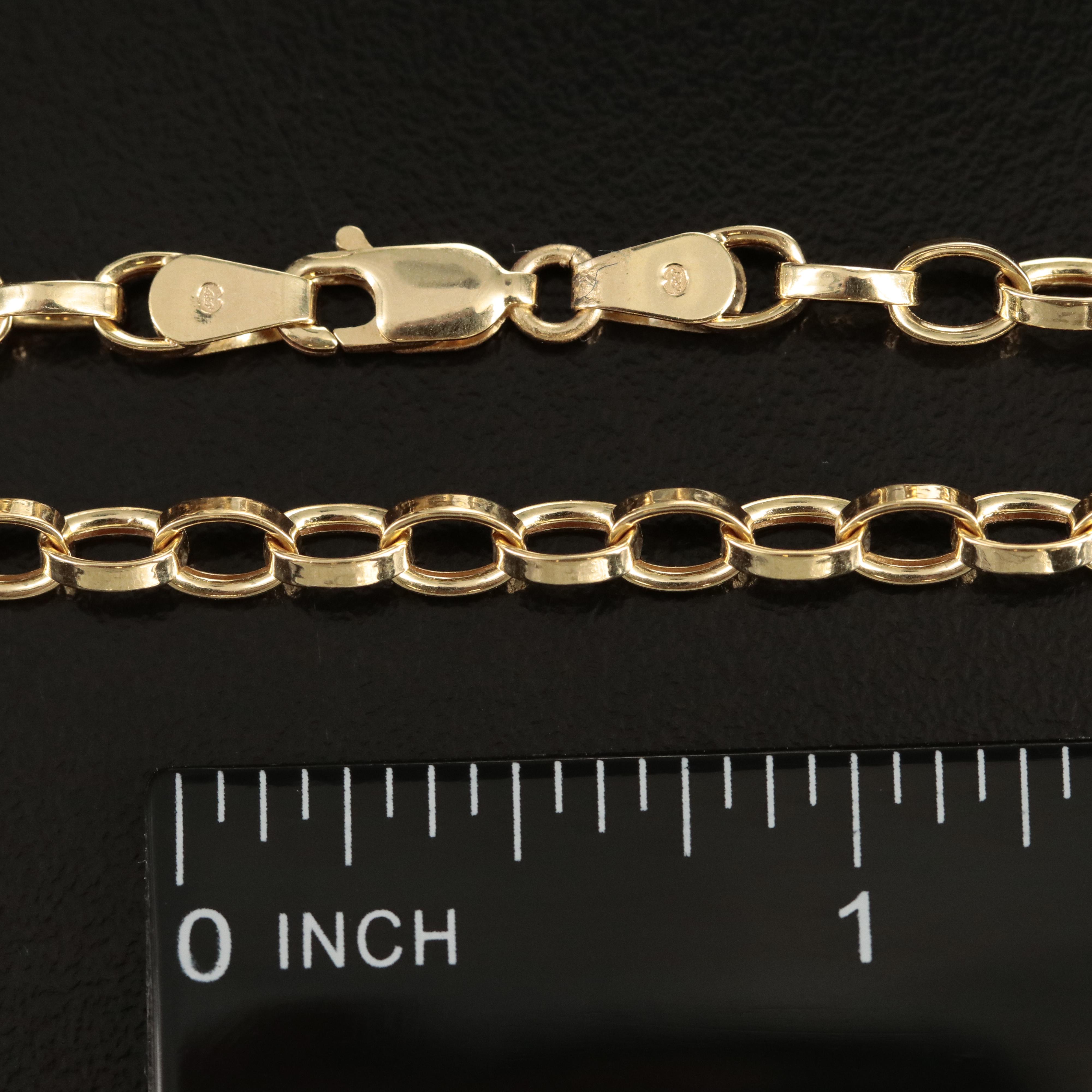 14K Rolo Chain Necklace