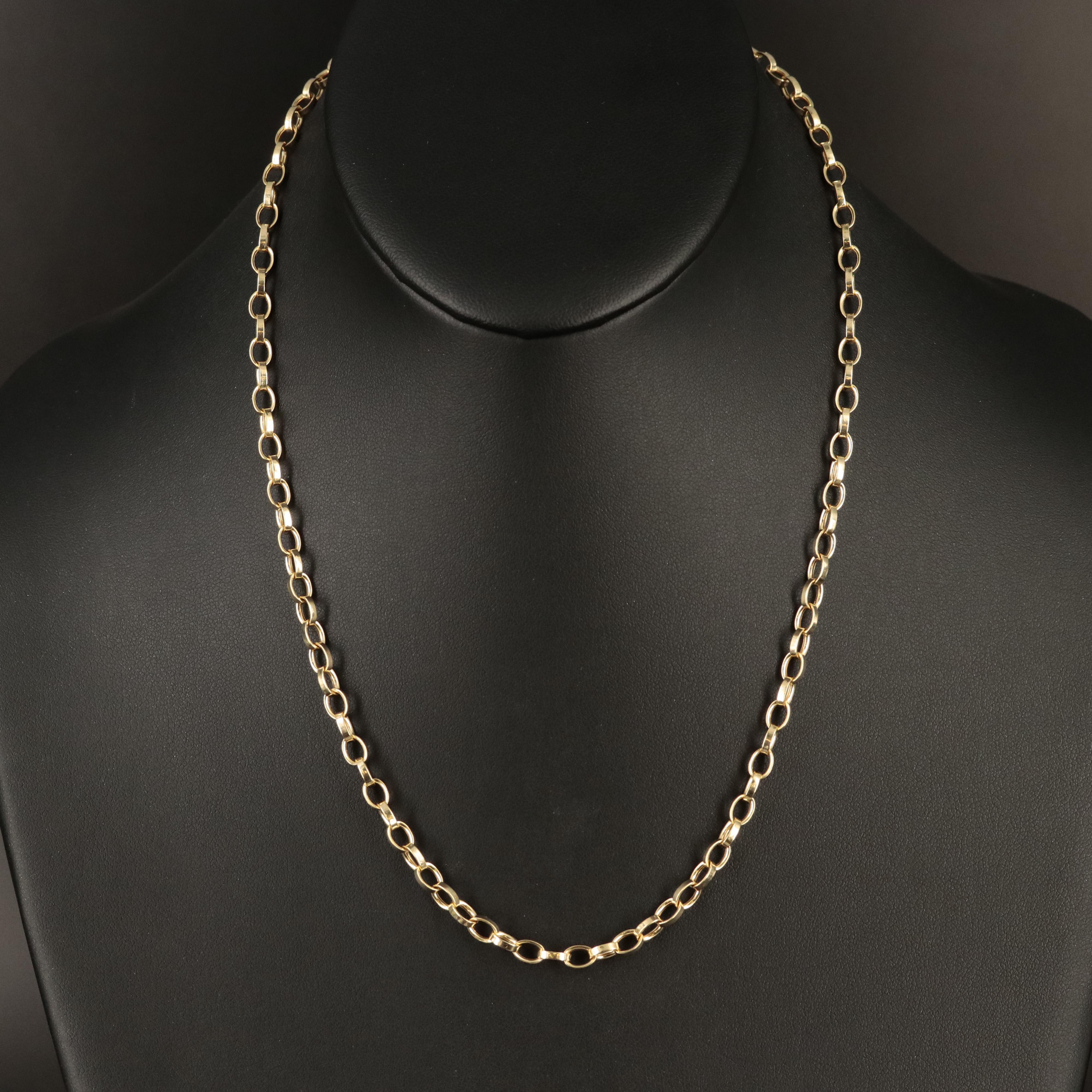14K Rolo Chain Necklace