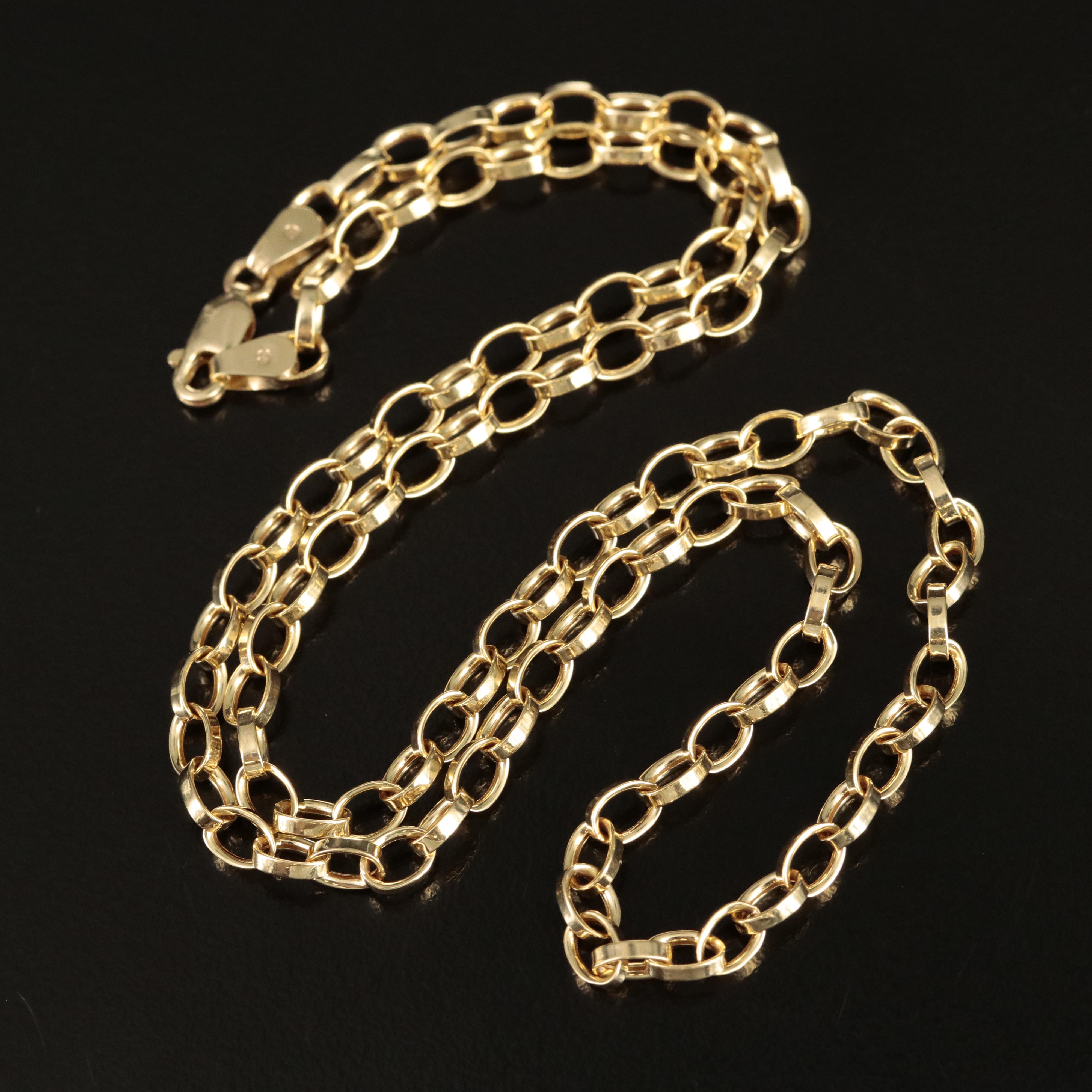 14K Rolo Chain Necklace