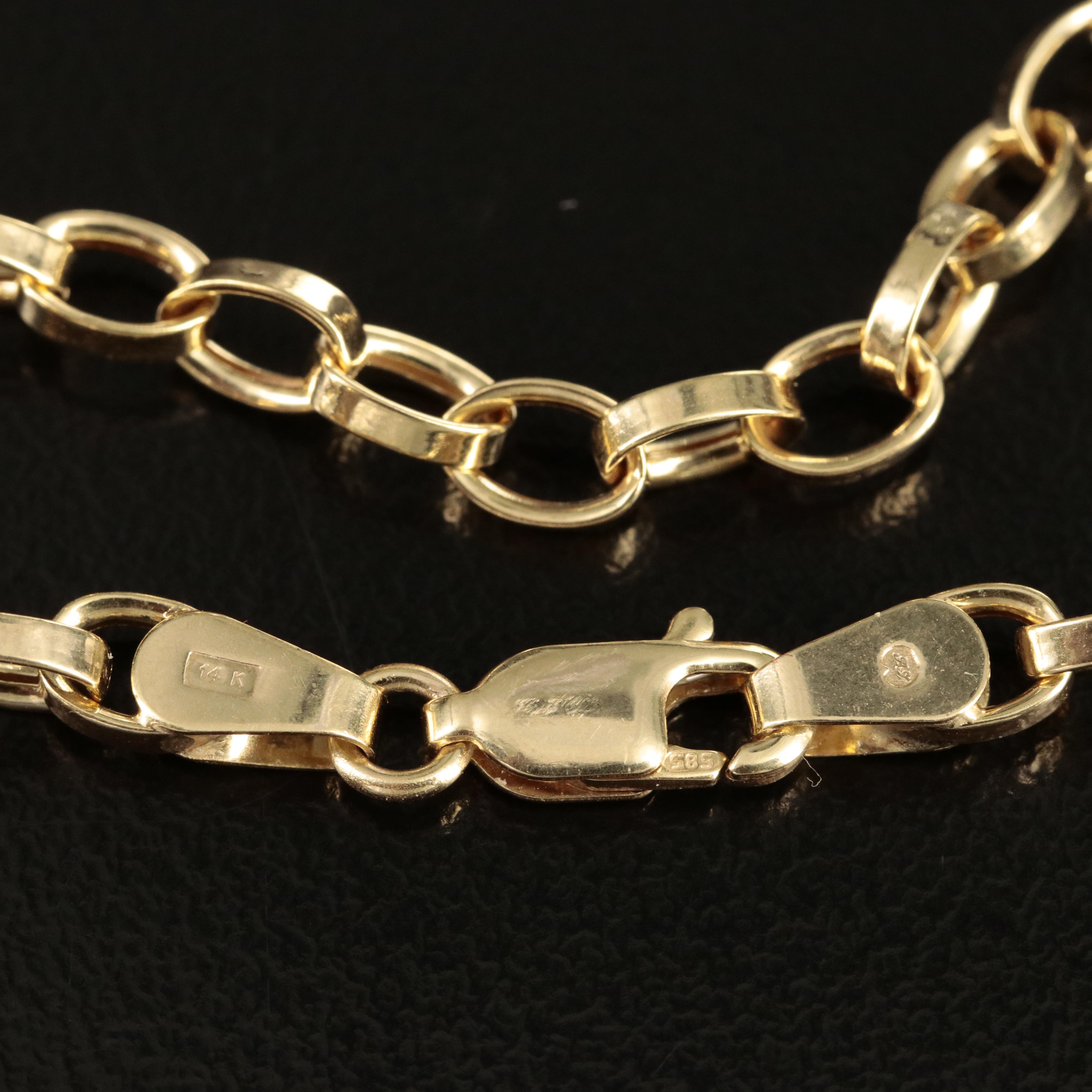 14K Rolo Chain Necklace