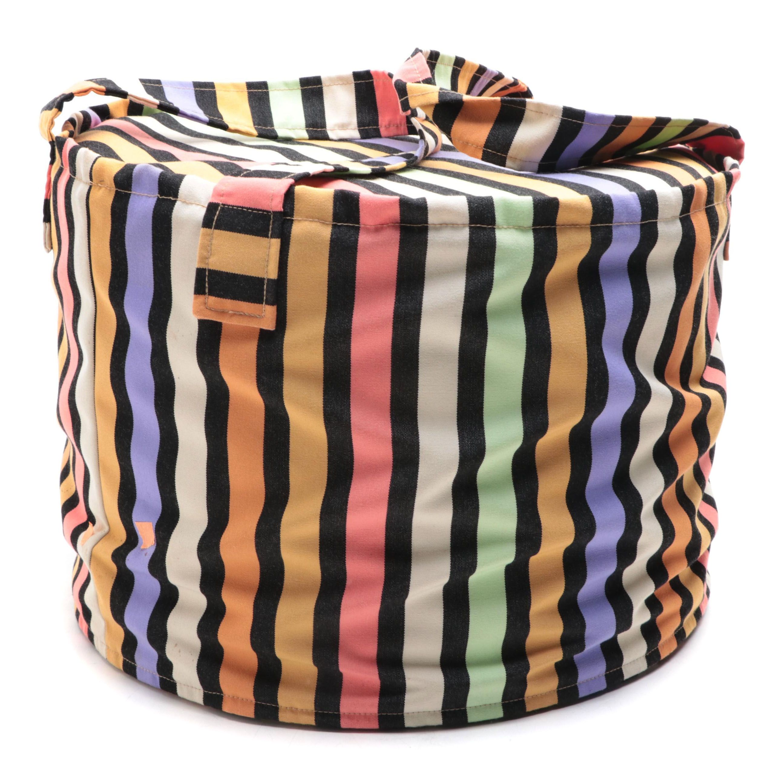 Missoni Home Cylinder Pouf with Straps