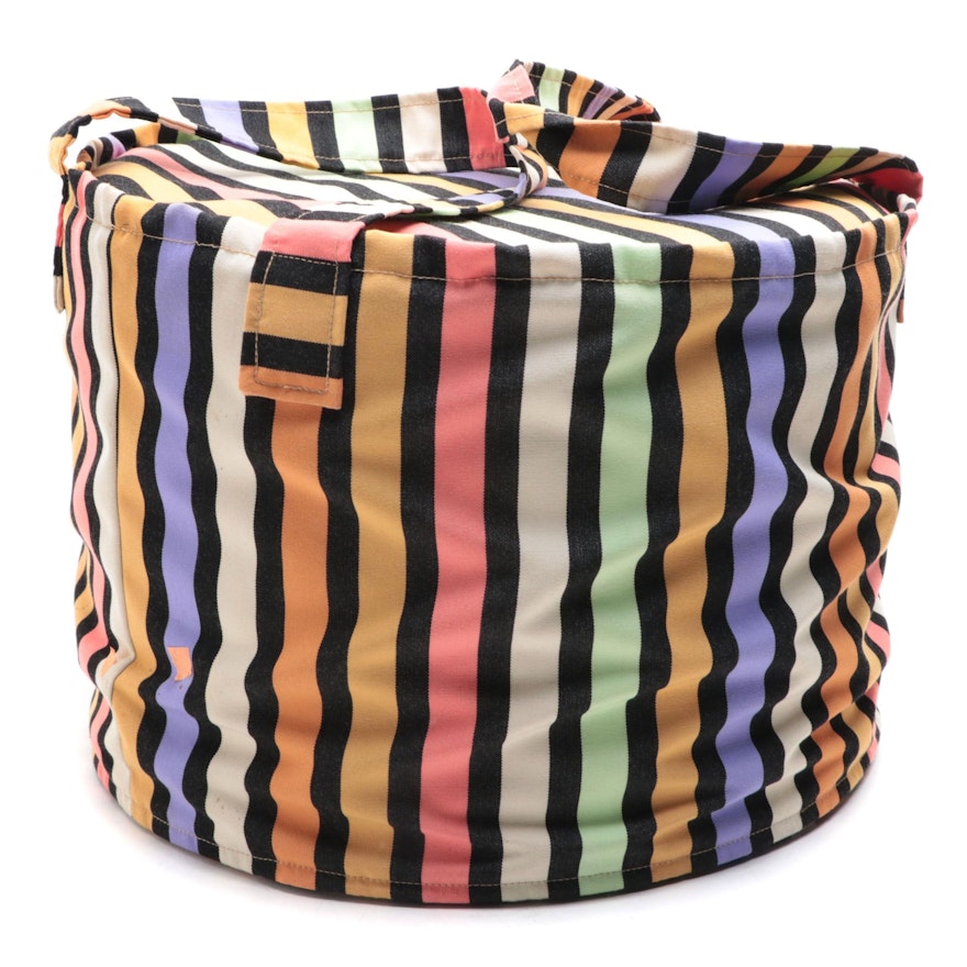 Missoni Home Cylinder Pouf with Straps