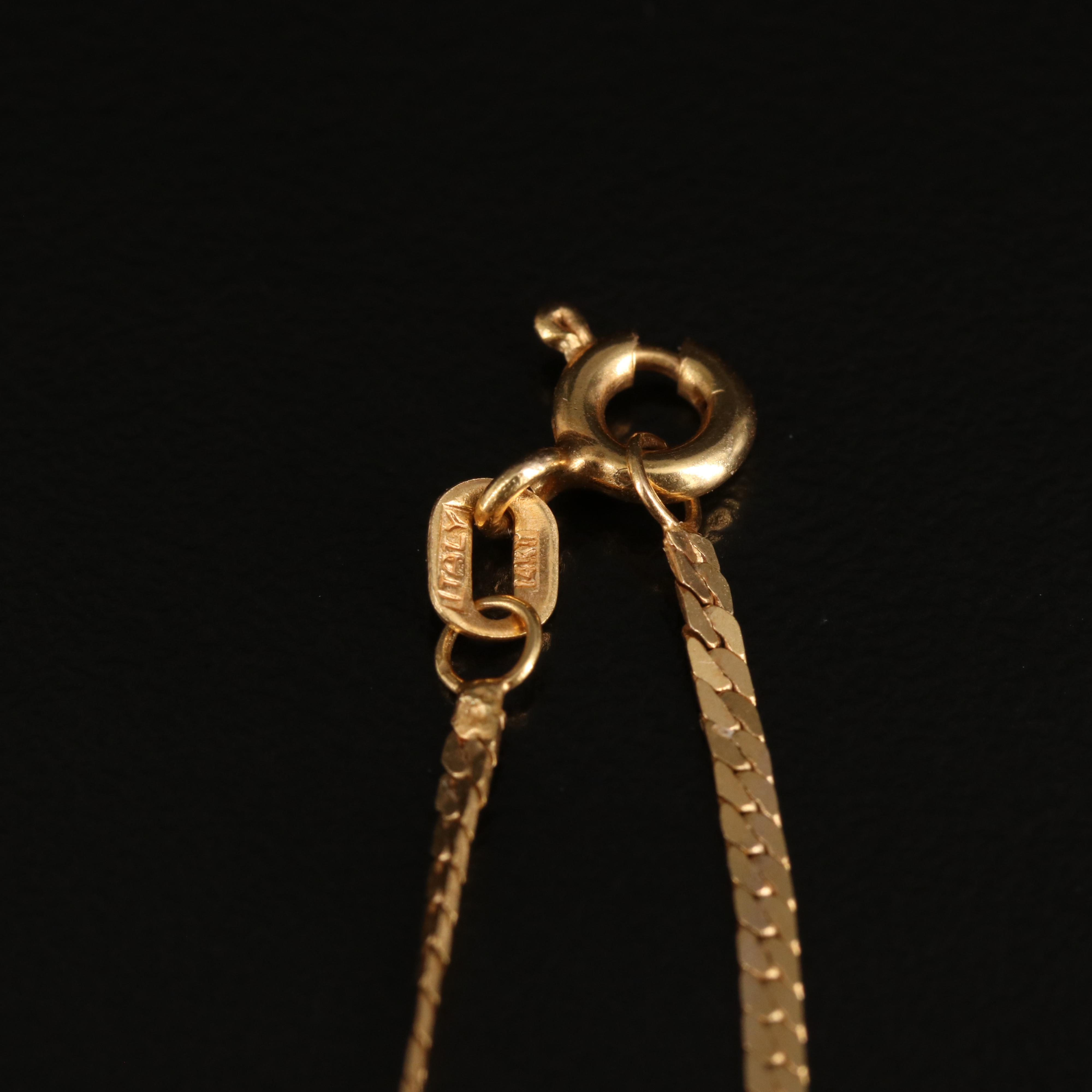 14K Curb Chain Bracelet and Fluted Hoop Earrings