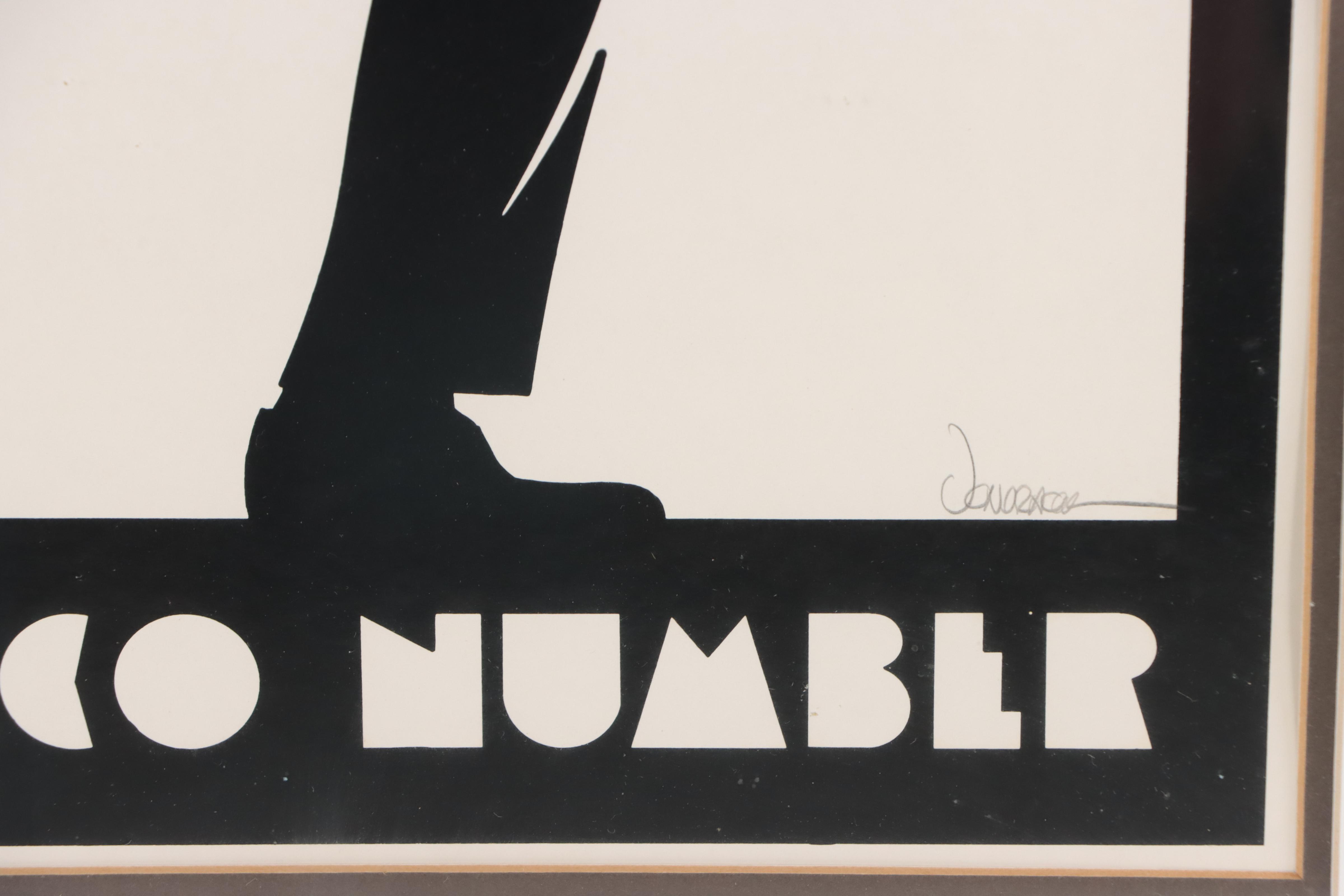 Woody Vondracek Art Deco Lithograph Poster "Day & Night," Late 20th Century