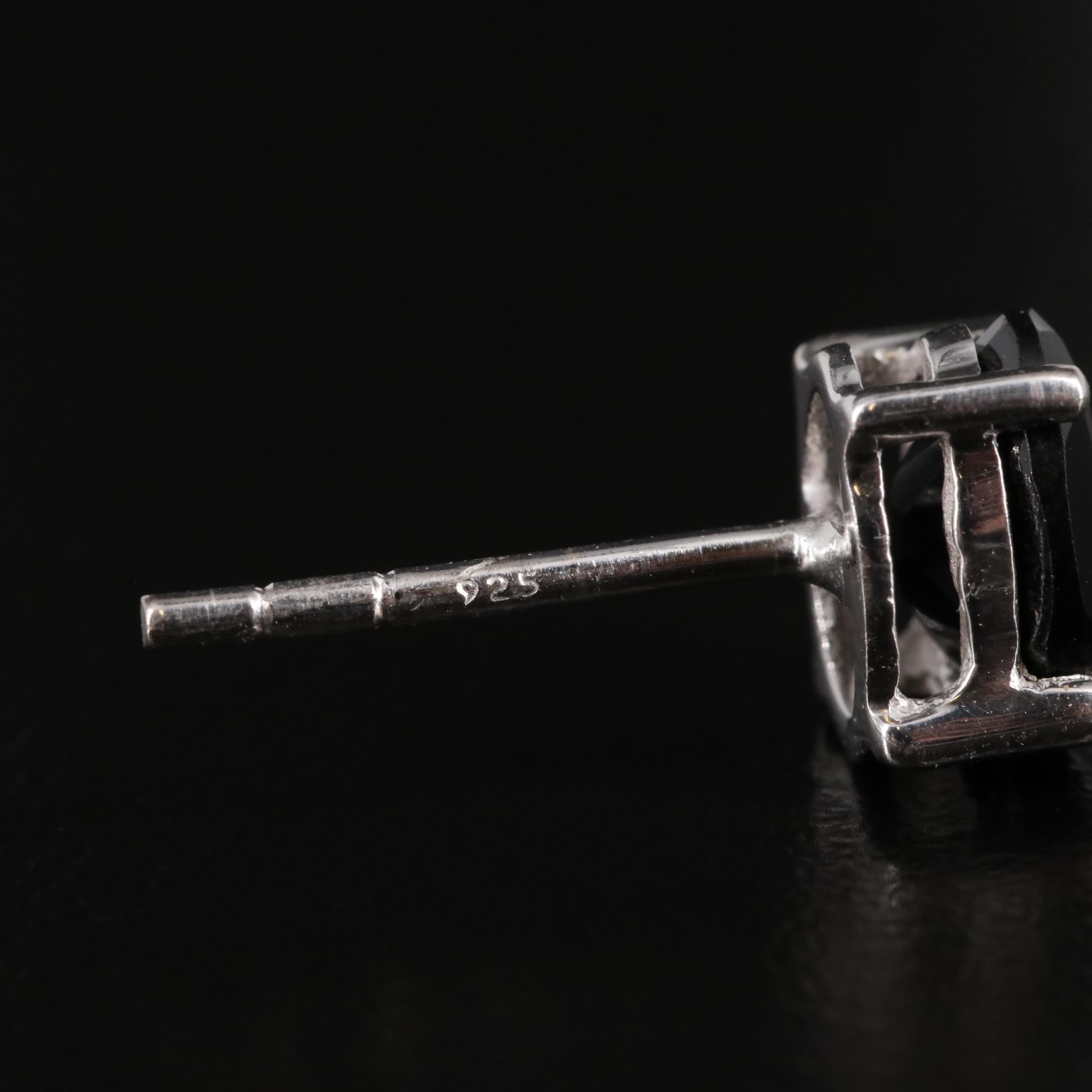 Sterling Cubic Zirconia Stud Earrings