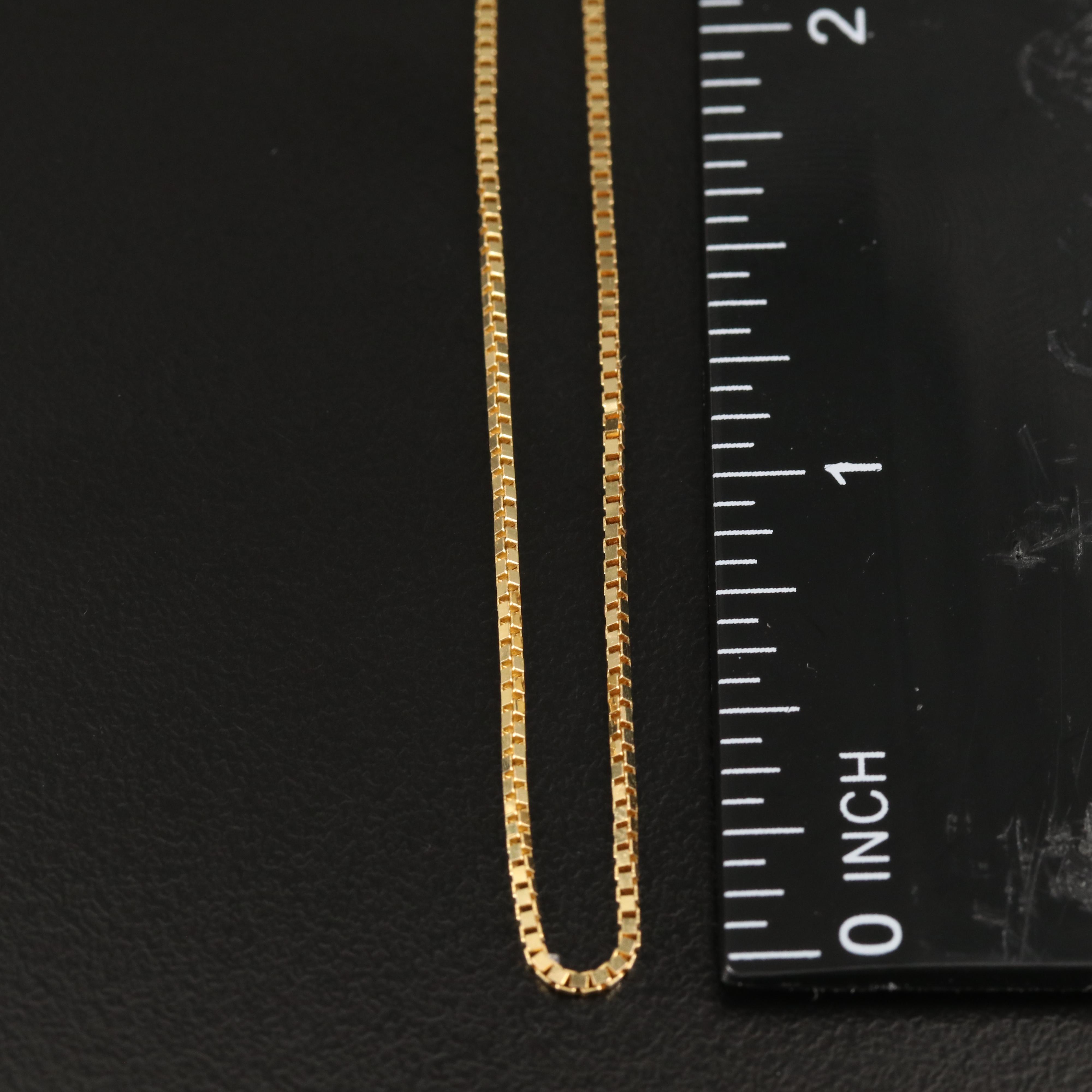 Italian 14K Box Chain Necklace