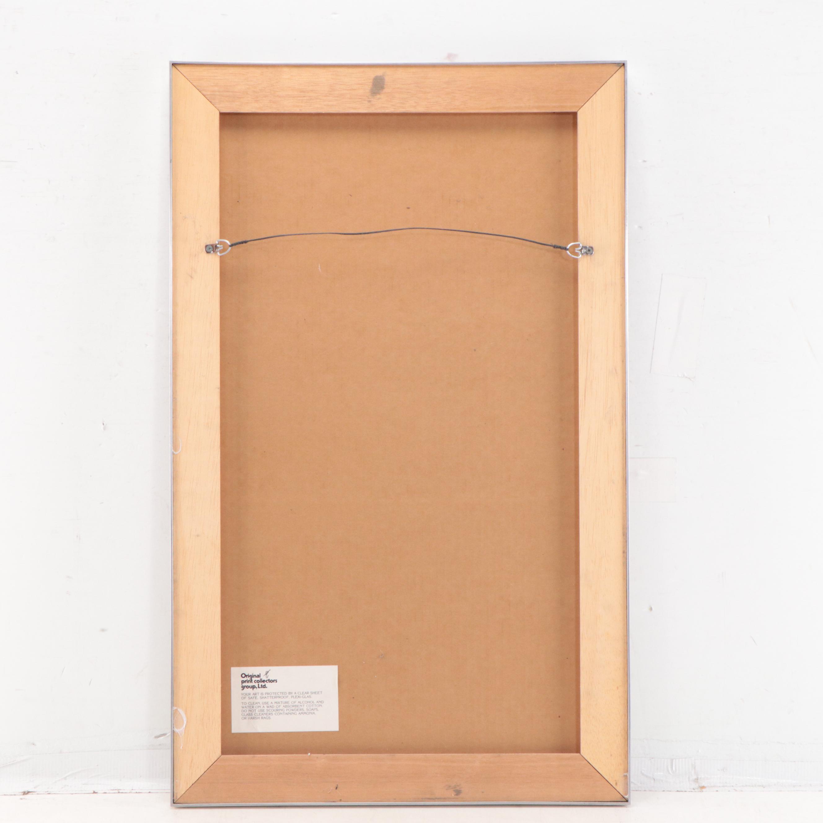 G.H. Rothe Mezzotint Etching "Tulips"