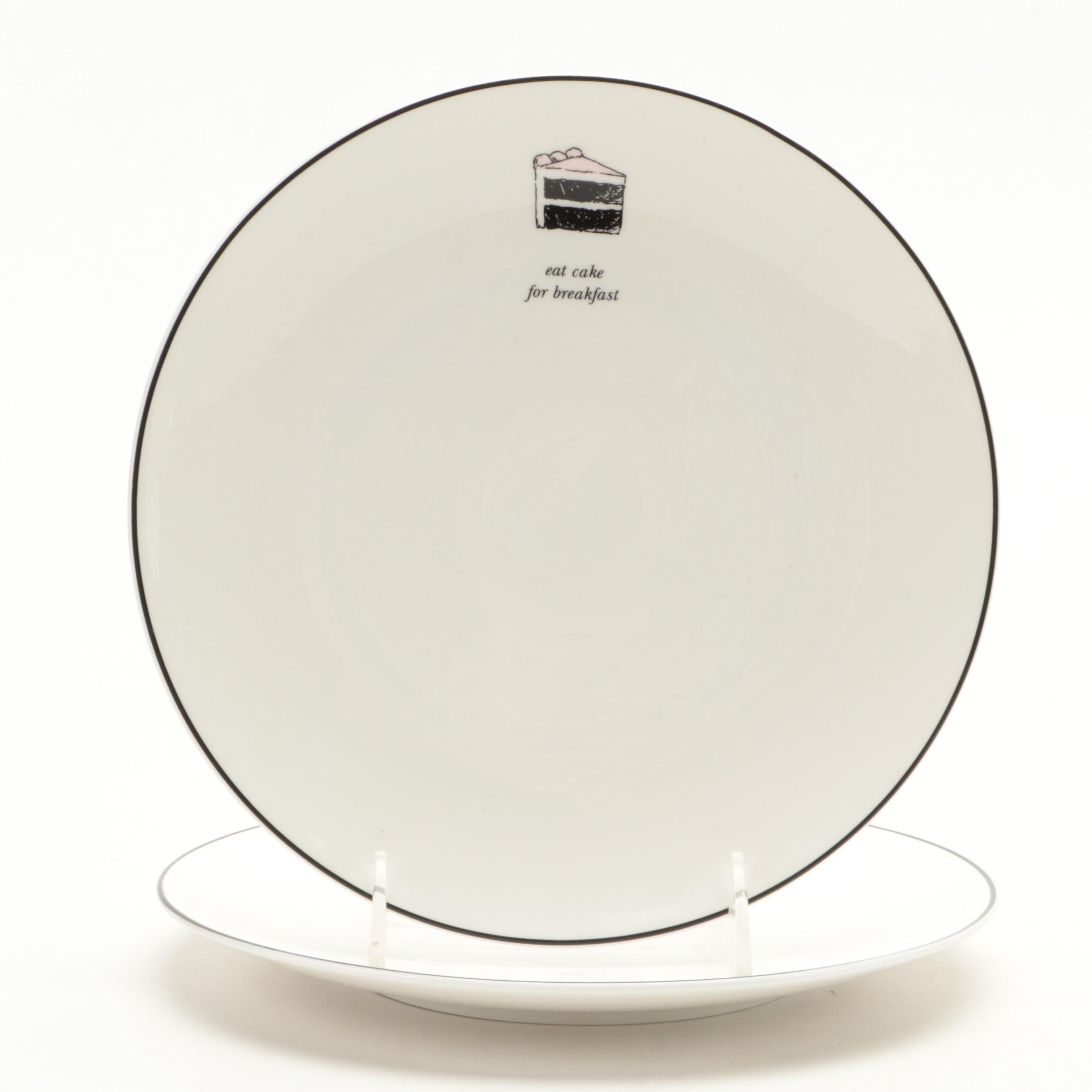 Arabia of Finland Ceramic Daisy Plates with Dessert Plates and Sauce Bowls