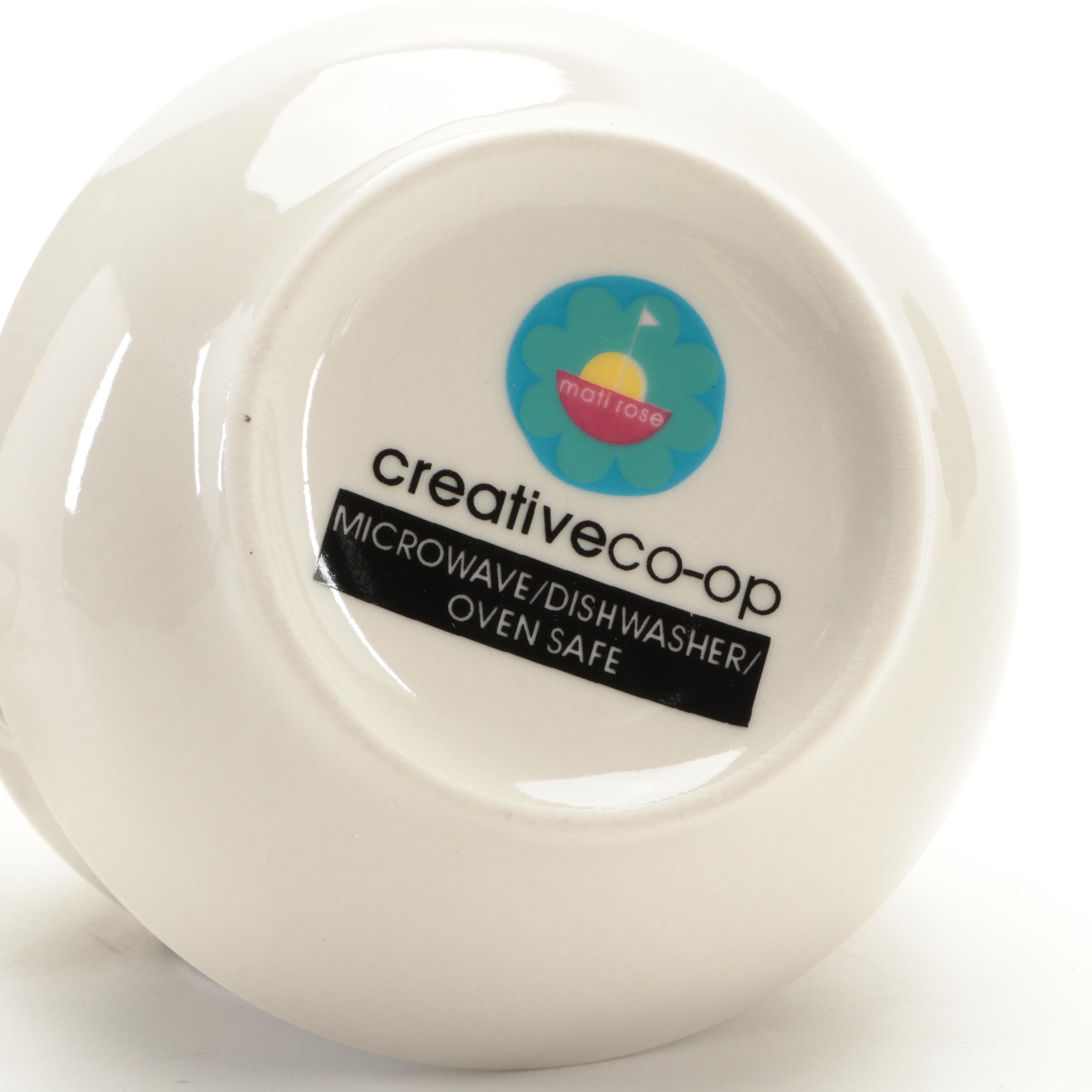 Arabia of Finland Ceramic Daisy Plates with Dessert Plates and Sauce Bowls